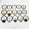 Golden Smile Round Mini Hair Tie (1.0 Inch) / Simple Cute Ponytail Holder / Hair Accessory for Woman / French Hair Tie