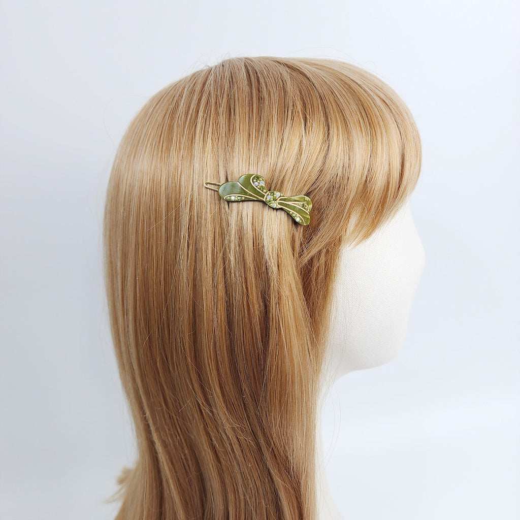 Raurence Cubic Flow Bobby Pin (1.8 Inch) / Luxurious French Hair Pin / Hair Accessory for Woman