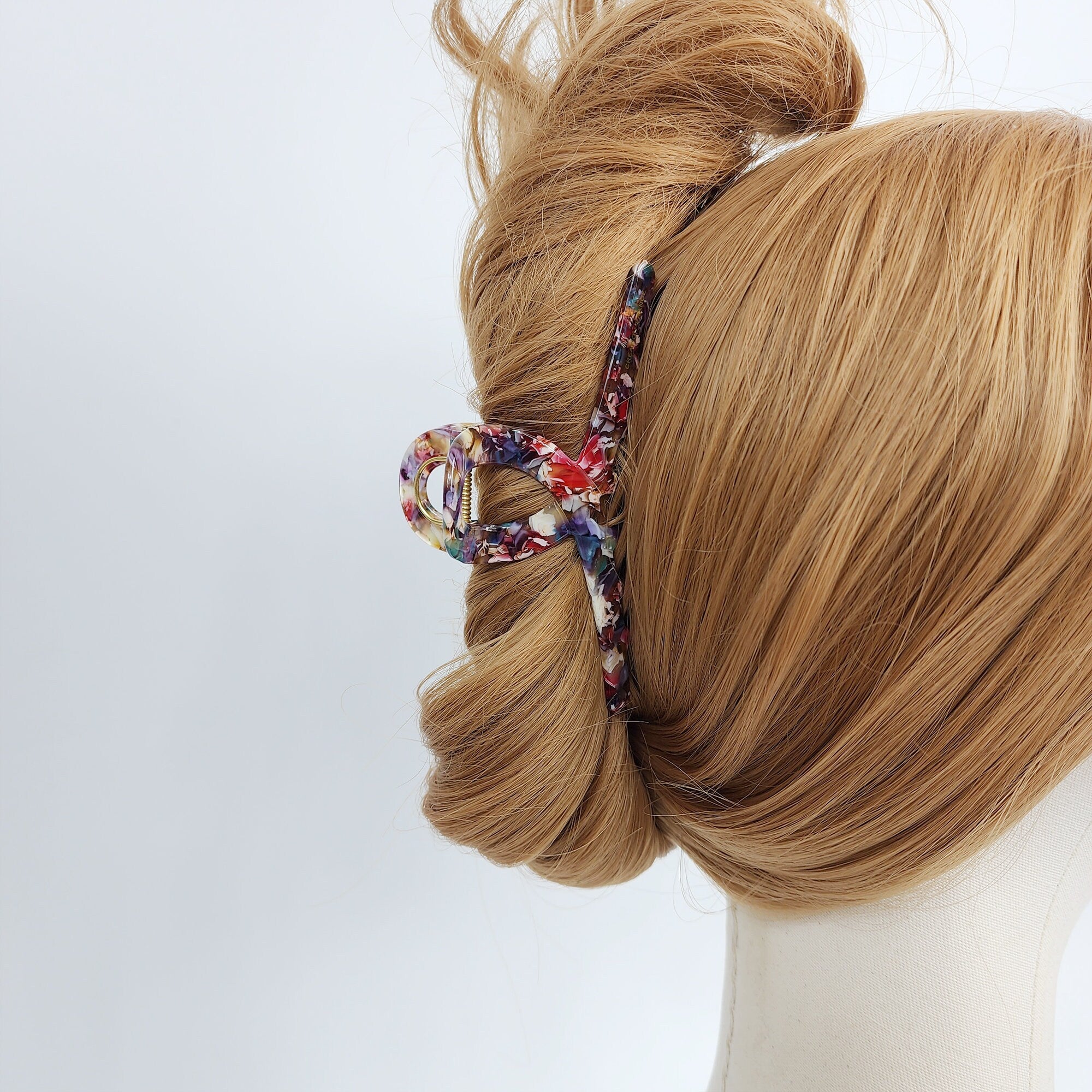 Luxurious Large Twist Hair Claw Clip (4.3 Inch) / Tortoise Shell French Hair Claw / Hair Barrette for Woman