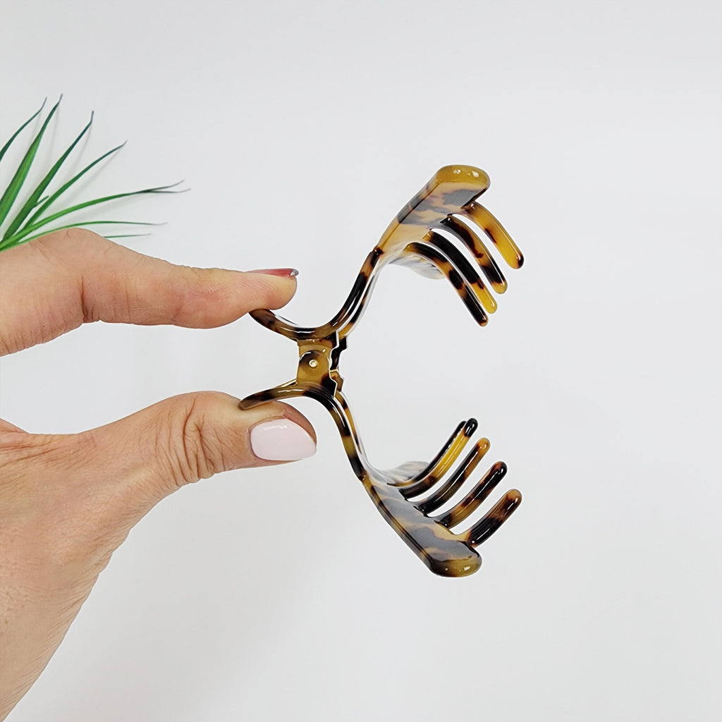 Luxurious Large Twist Hair Claw Clip (4.3 Inch) / Tortoise Shell French Hair Claw / Hair Barrette for Woman
