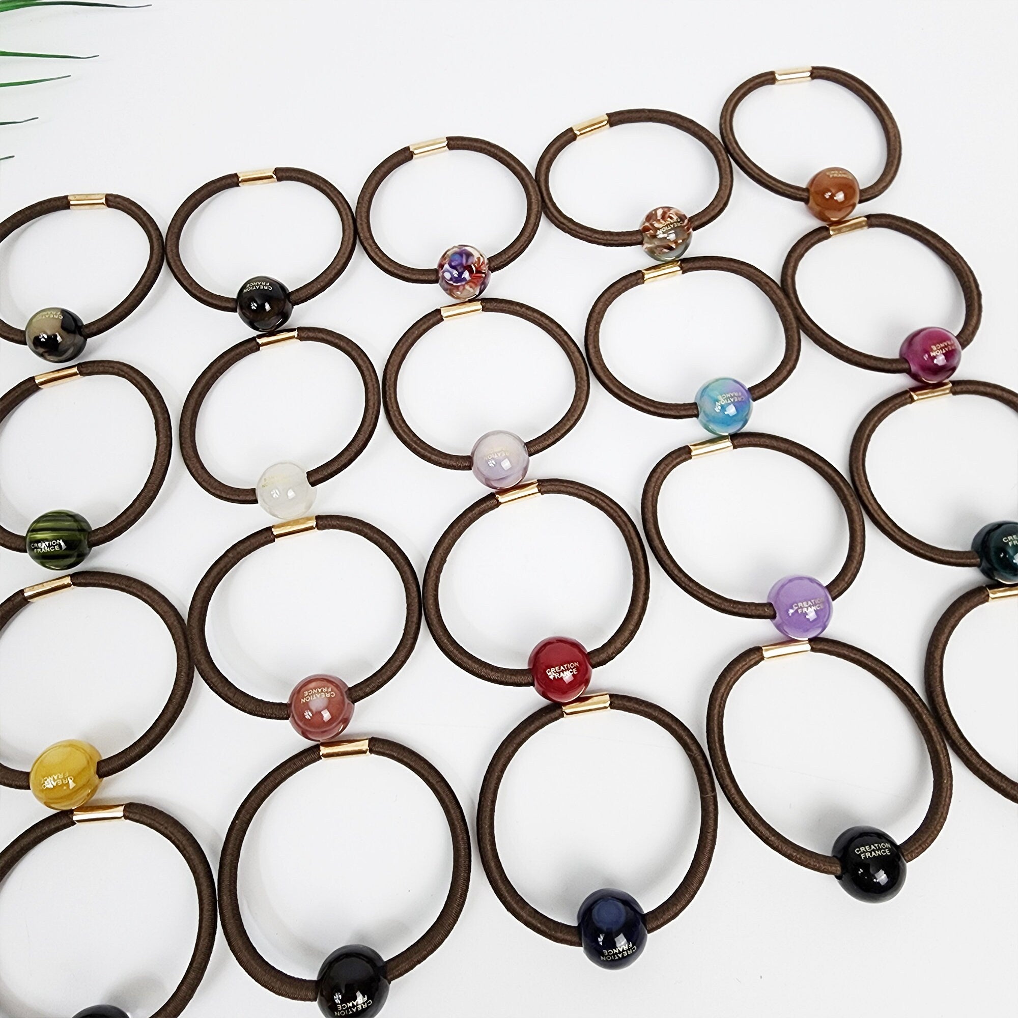 Pure Mini Bead Hair Tie / Simple Cute Ponytail Holder / Hair Accessory for Woman / French Hair Tie