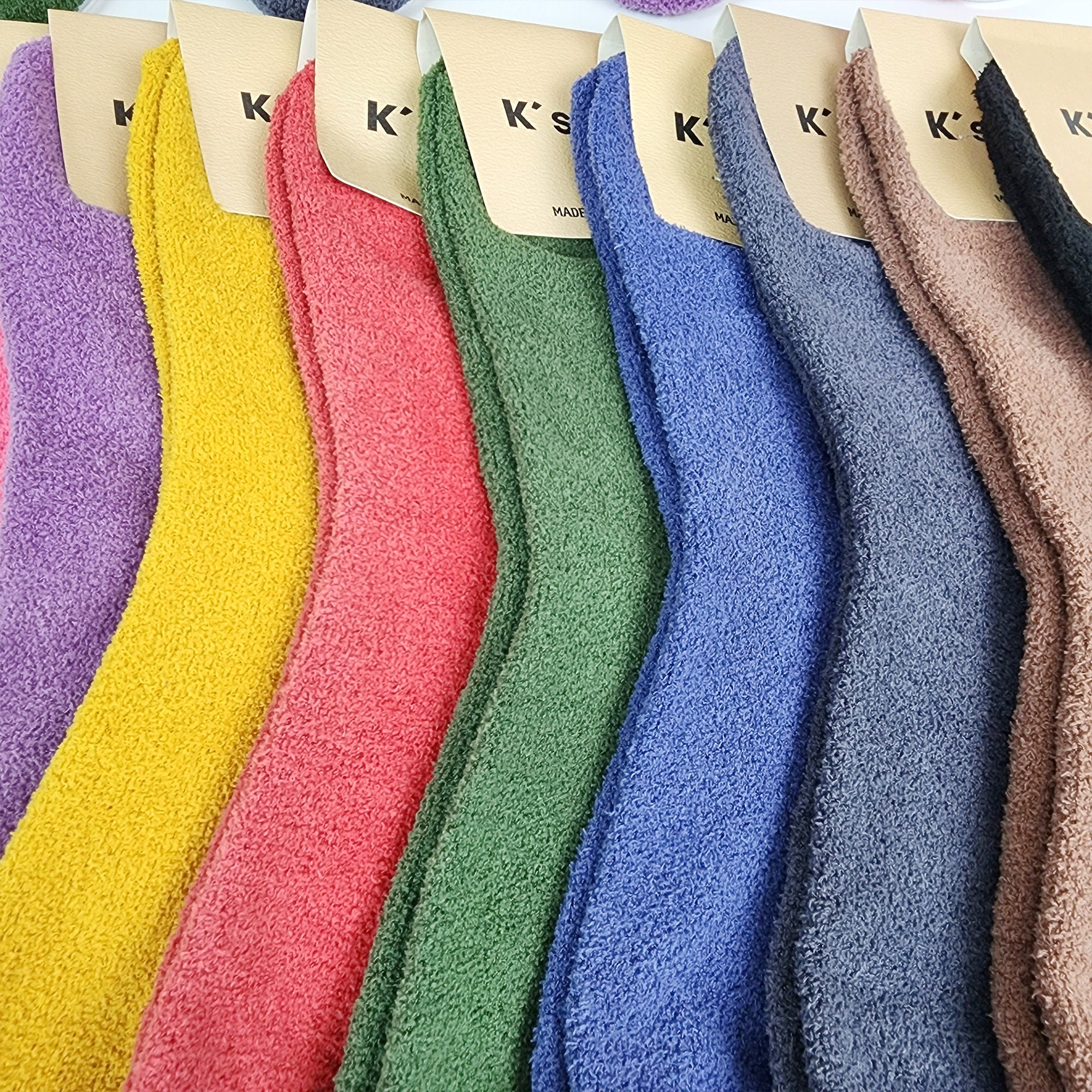 Cozy Fuzzy Socks | Crew Microfiber Warm | Korean Socks | Winter Gift for Her