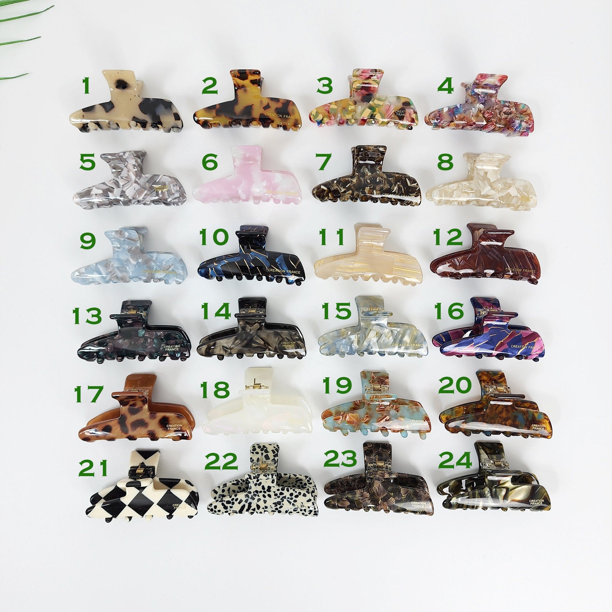 Tortoise Shell Curve Small Hair Clip / Luxurious Cellulose French Hair Pin / Hair Accessory for Woman