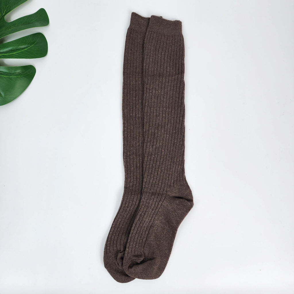 Knee High Socks | Ribbed Cotton Boot Cuffs | Korean Socks | School Uniform Cozy Gift