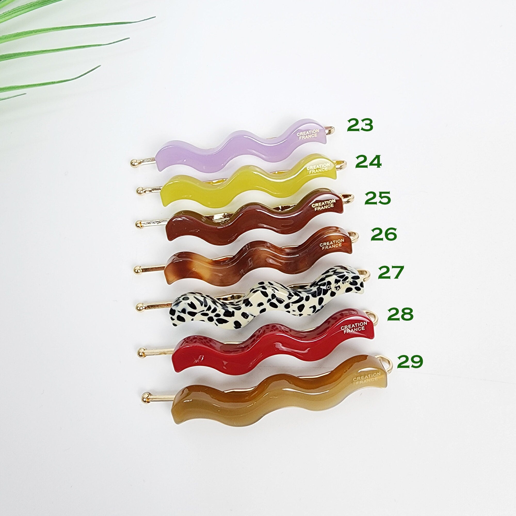 Leopard Wave Bobby Pin (2.4 Inch) / Cute Tortoise Shell French Hair Pin / Hair Accessory for Woman / Mini Hair Claw Clip