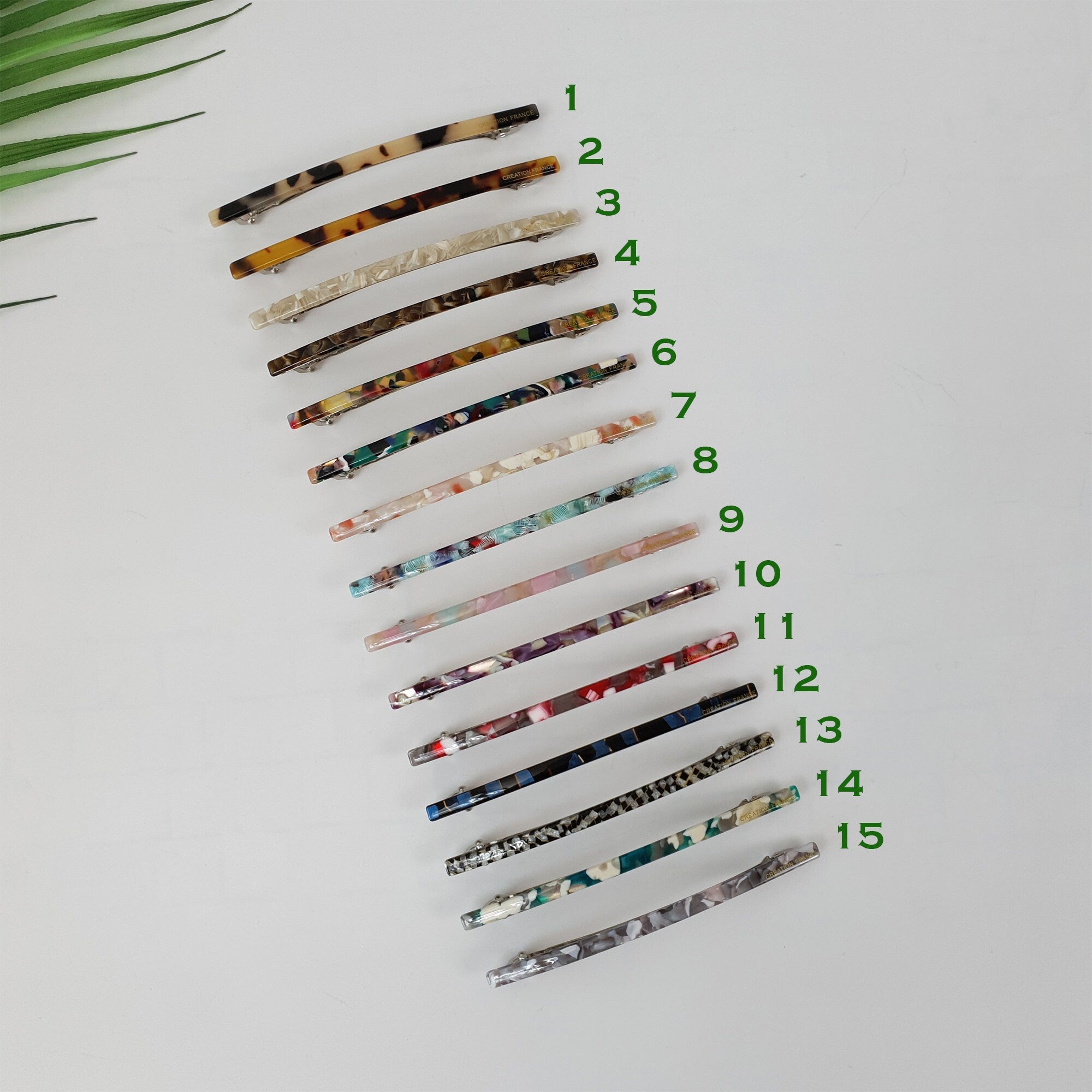 Leopard Slim Long Hair Barrette (4.1 Inch) / Simple French Hair Pin / Hair Accessory for Woman / Automatic Hair Clip