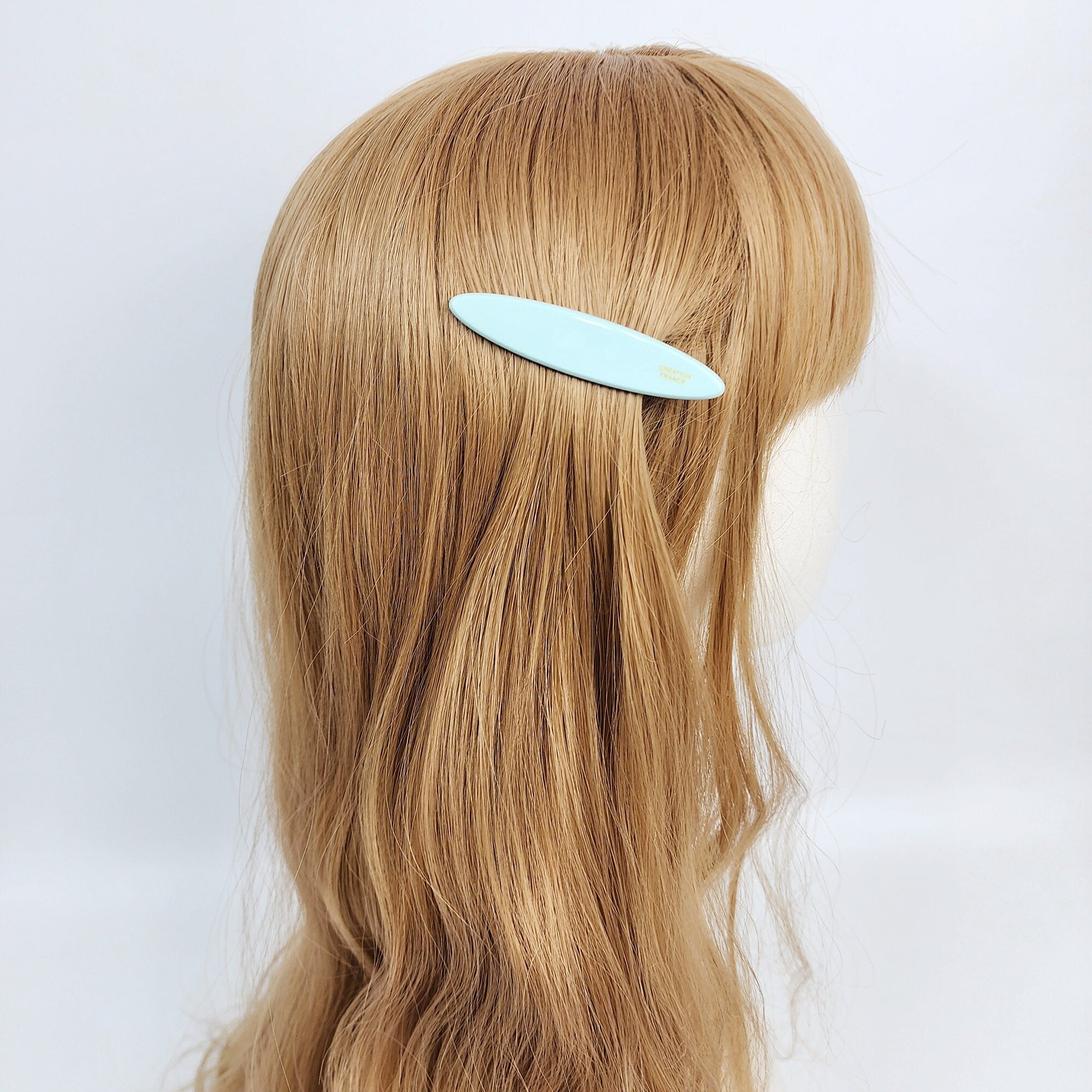 Tortoise Shell Oval Hair Claw Clip (2.8 Inch) / Pastel Color French Hair Pin / Simple Alligator Hair Clip