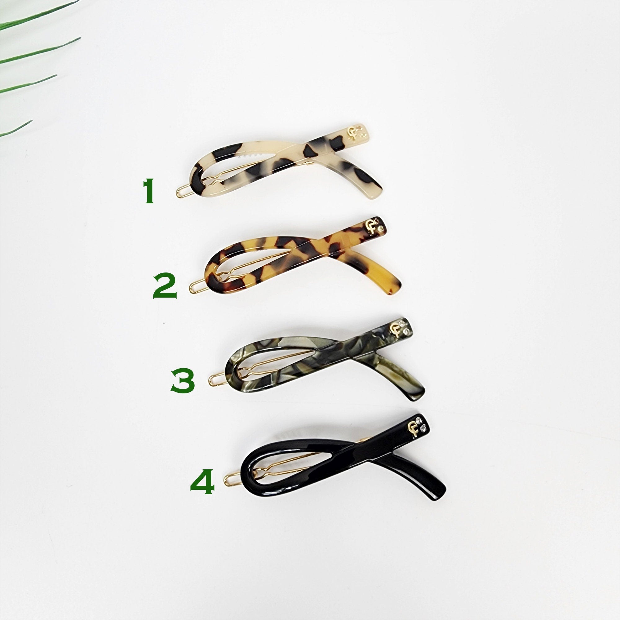 Leopard Mini Scarf Bobby Pin (2.4 Inch) / Tortoise Marble French Hair Pin Clip / Hair Accessory for Woman / Bow Barrette