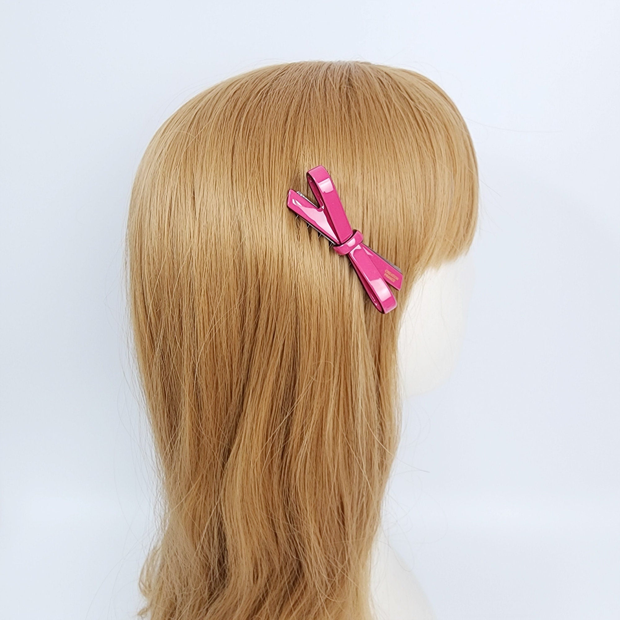 Pastel Color Simple Ribbon Hair Comb Pin (2.8 Inch) / Simple French Hair Pin / Hair Fork for Woman