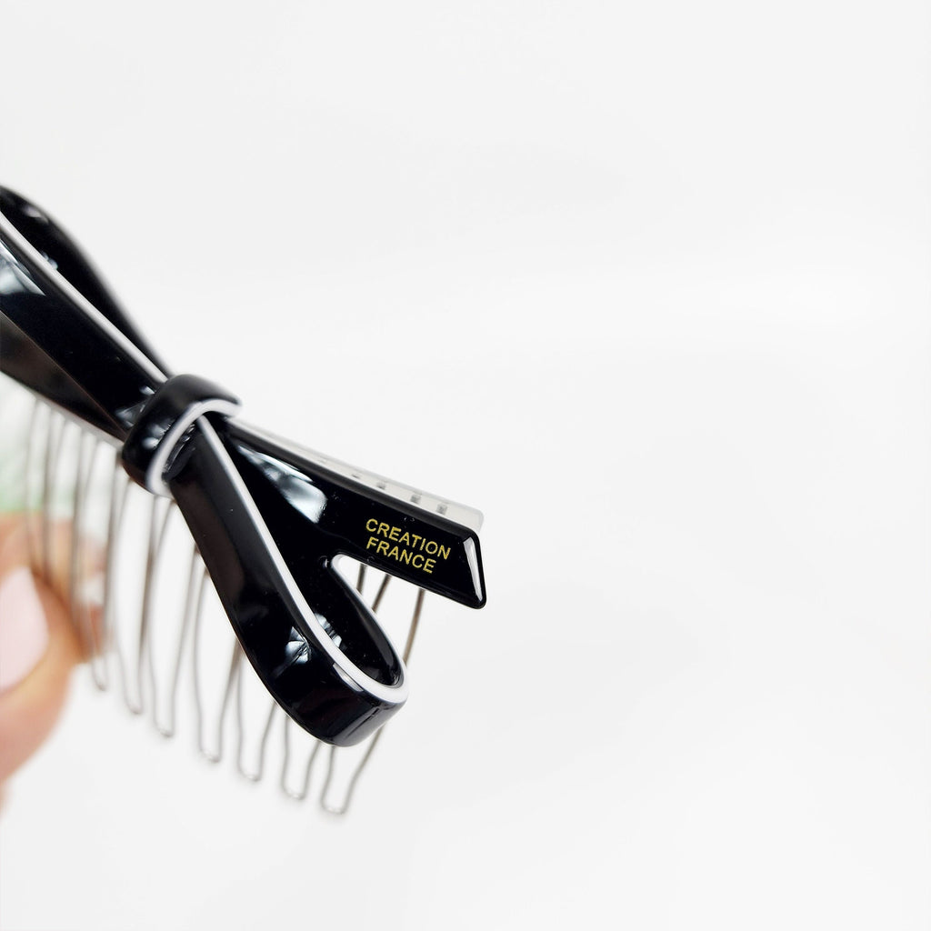 Pastel Color Simple Ribbon Hair Comb Pin (2.8 Inch) / Simple French Hair Pin / Hair Fork for Woman