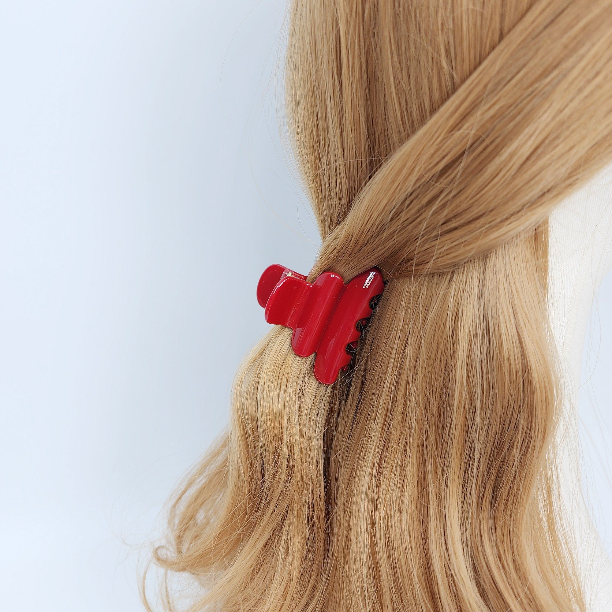 Leopard Ring Bell Small Hair Claw Clip (2.4 Inch) / Tortoise Shell French Hair Pin / Mini Hair Clips / Korean Fashion