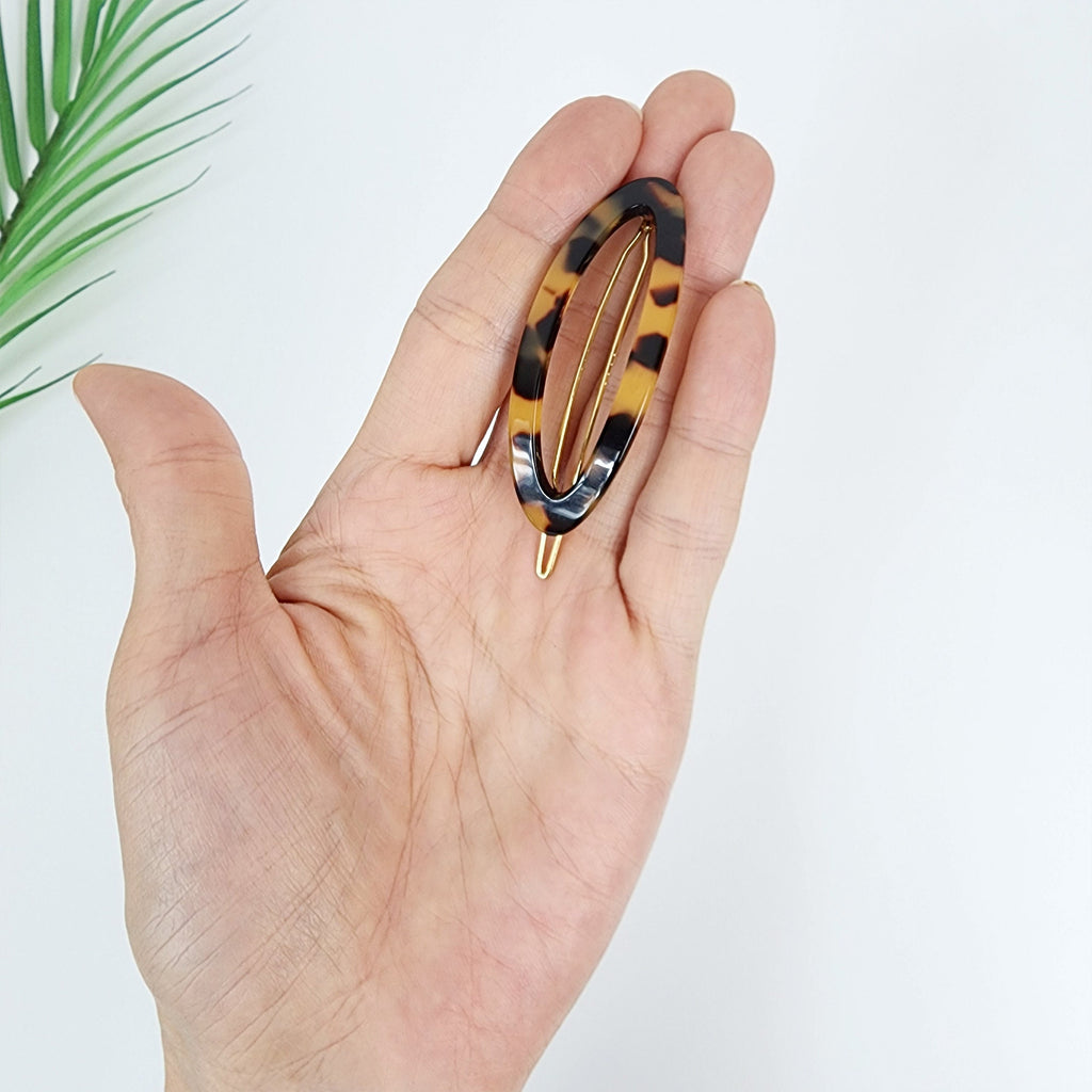 Laurence Oval RIng Bobby Pin (2.4 Inch) / Luxurious Small French Hair Pin / Hair Accessory for Woman / Mini Hair Clips