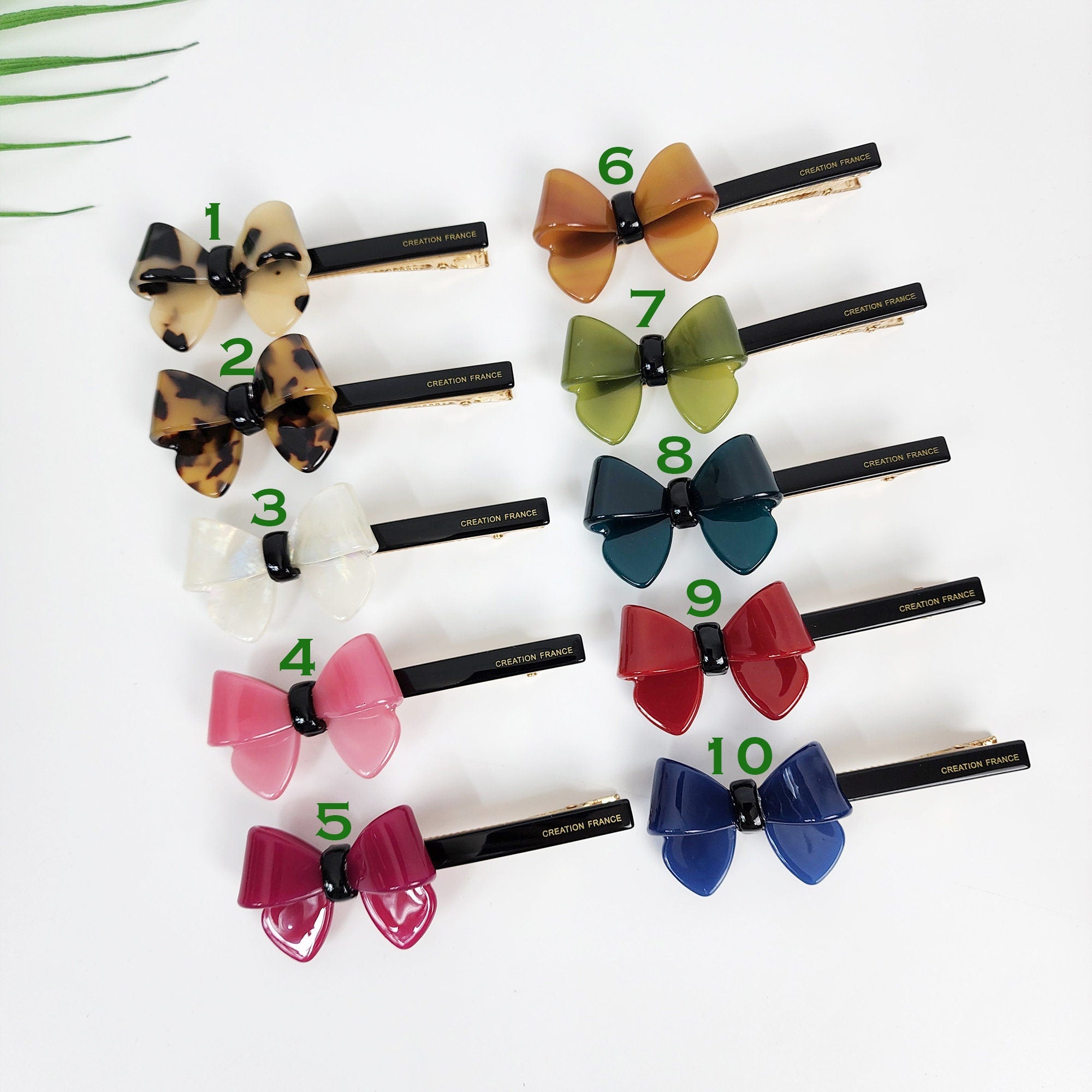 Leopard Bold Ribbon Hair Claw Clip (3.5 Inch) / Tortoise Shell French Hair Pin / Alligator Hair Clip for Woman