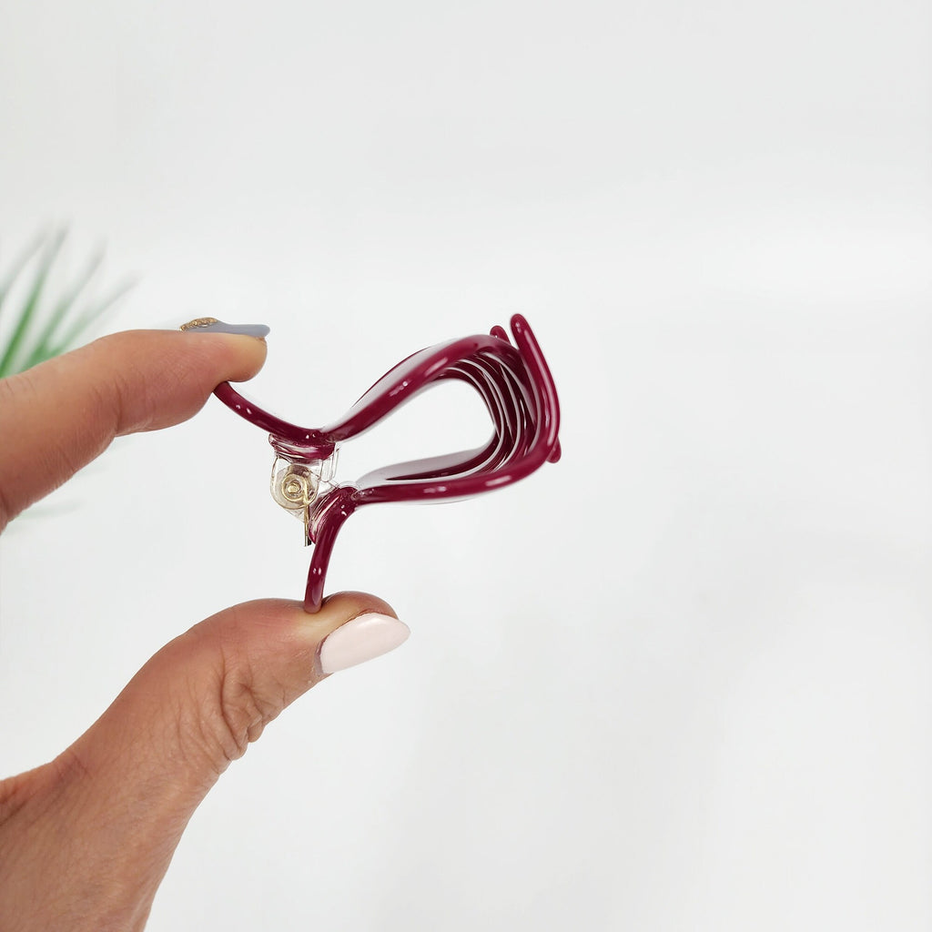 Leopard Little Pumpkin Hair Claw Clip (2.4 Inch) / Tortoise Shell Medium Size Ponytail Holder / Hair Barrette for Woman