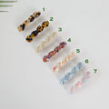 Leopard Candy Twist Hair Barrette / Tortoise Marble French Hair Pin / Hair Accessory for Woman / Automatic Hair Clip