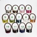 Pure Color Curved Long Square Small Hair Tie (1.5 Inch) / Simple Cute Ponytail Holder / Hair Accessory for Woman / French Hair Tie