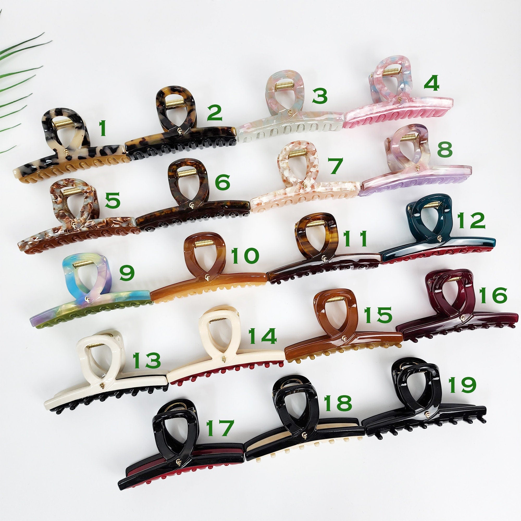 Leopard U Shape Spring Twist Hair Claw Clip (3.5 Inch) / Tortoise Shell Medium Size Ponytail Holder / Hair Barrette for Woman