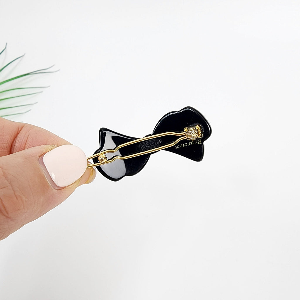 Laurence Annie Ribbon Small Bobby Pin (1.7 Inch) / Luxurious French Hair Pin / Hair Accessory for Woman / Mini Hair Clips