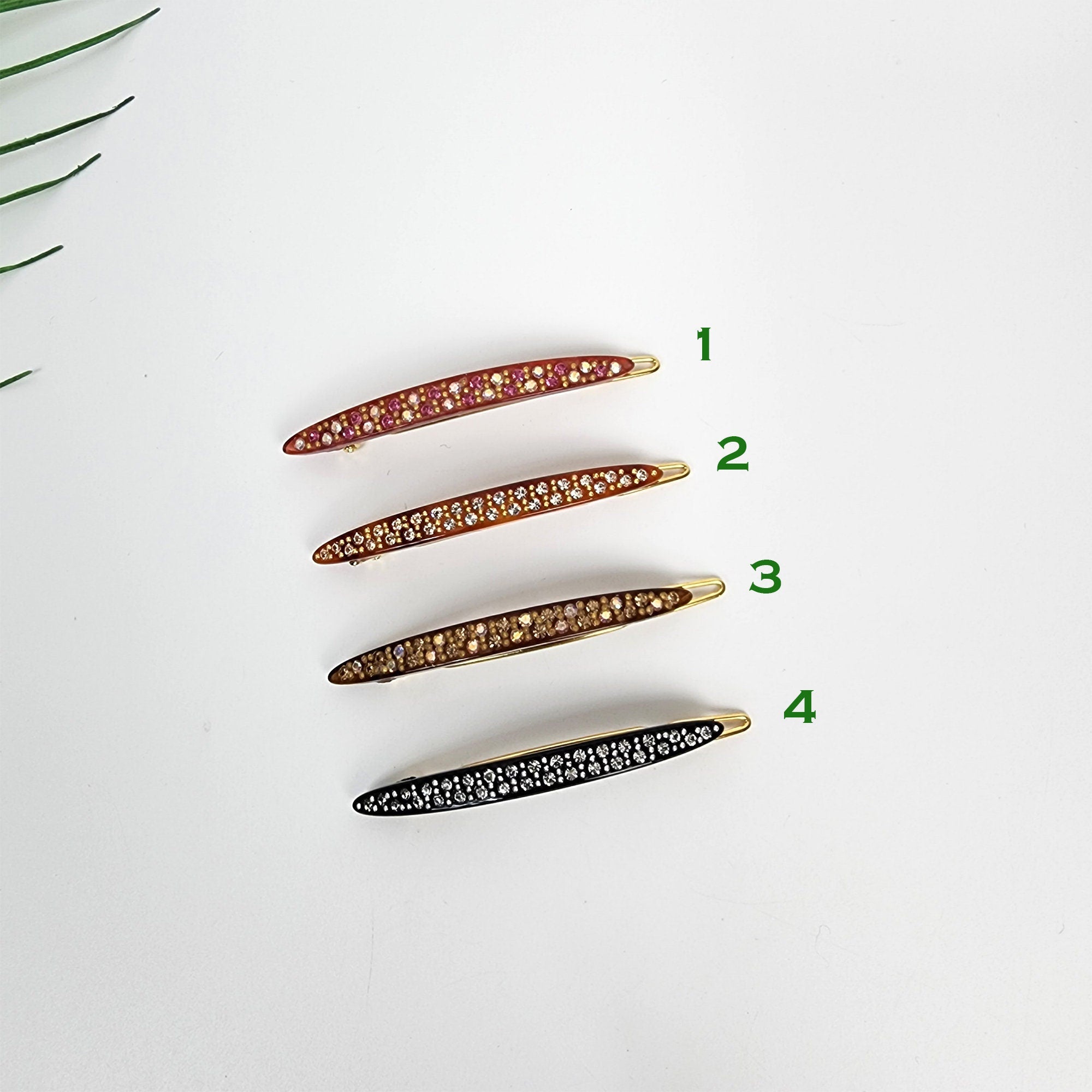 Laurence Long Oval Slim Bobby Pin (2.2 Inch) / Luxurious French Hair Pin / Hair Accessory for Woman / Mini Hair Clips