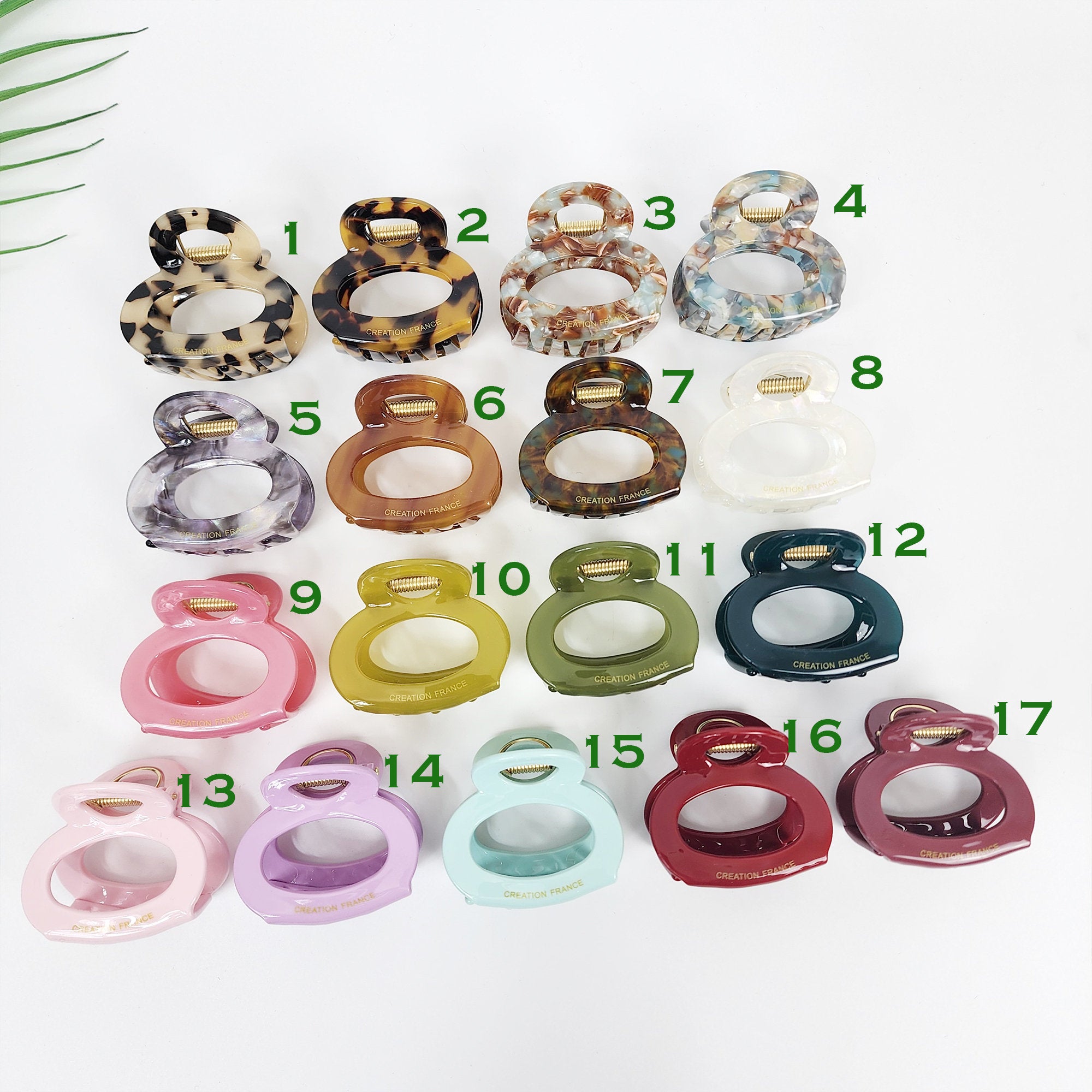 Leopard Snowman Hair Claw Clip (2.2 Inch) / Tortoise Shell Medium Size Ponytail Holder / Hair Barrette for Woman