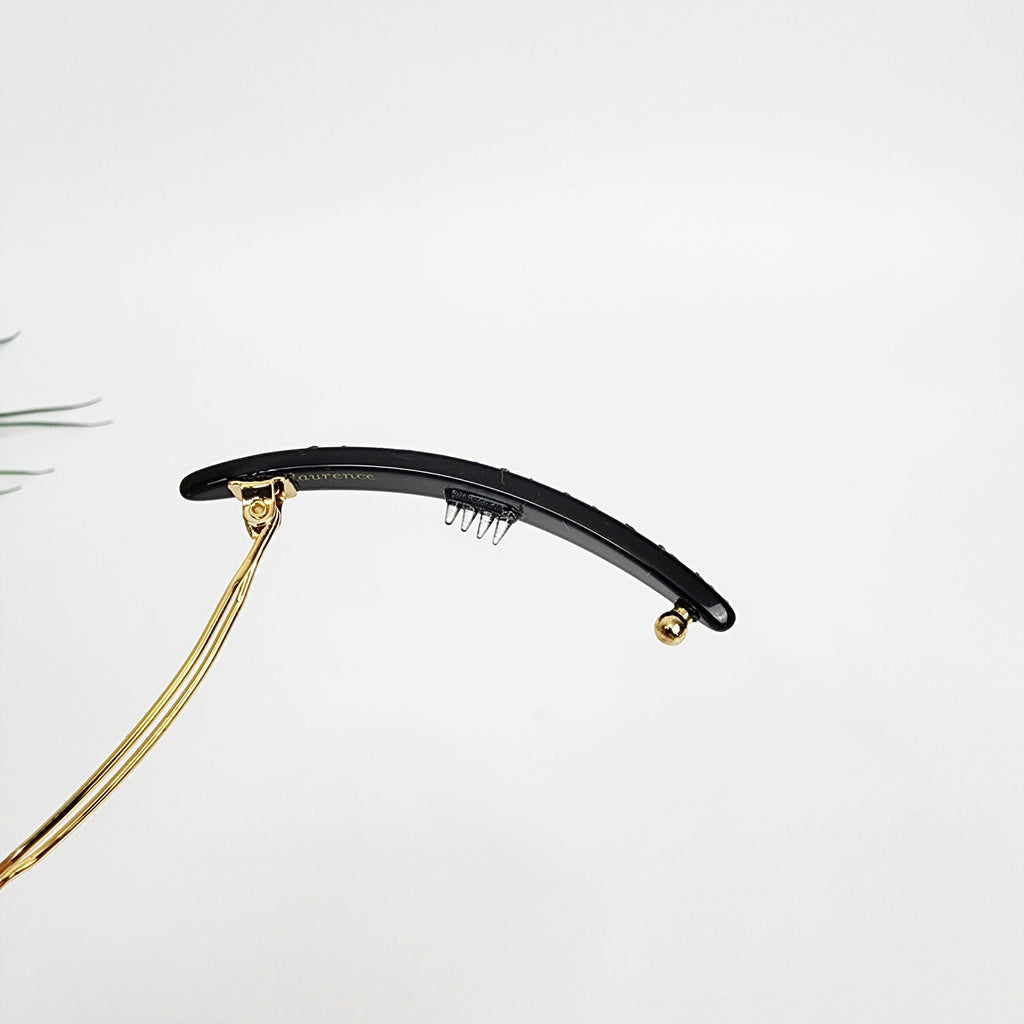 Laurence Long Oval Slim Bobby Pin (2.2 Inch) / Luxurious French Hair Pin / Hair Accessory for Woman / Mini Hair Clips