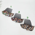 Big Crystal Long Leg Non-slip Hair Comb Pin with Cubic (4.3 Inch) / Luxurious French Hair Pin / Hair Fork for Woman