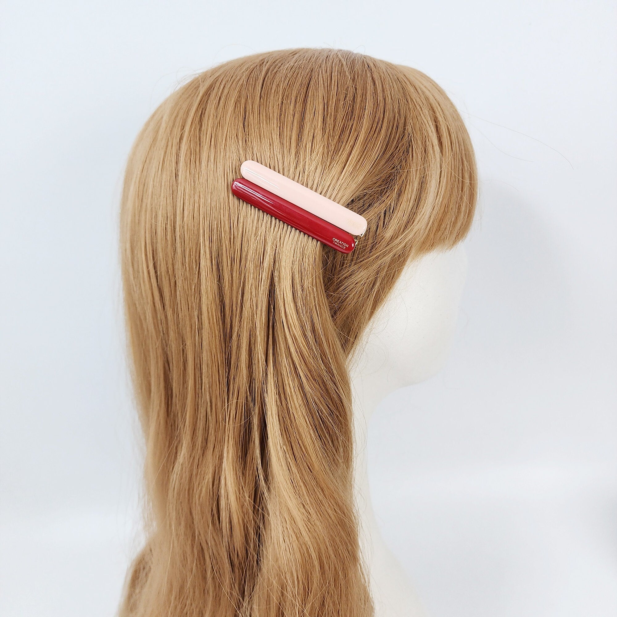 Pure Color Cute Stick Small Hair Claw Clip (2.4 Inch) / Simple French Hair Pin / Alligator Hair Clip for Woman / French Barrette for Girls