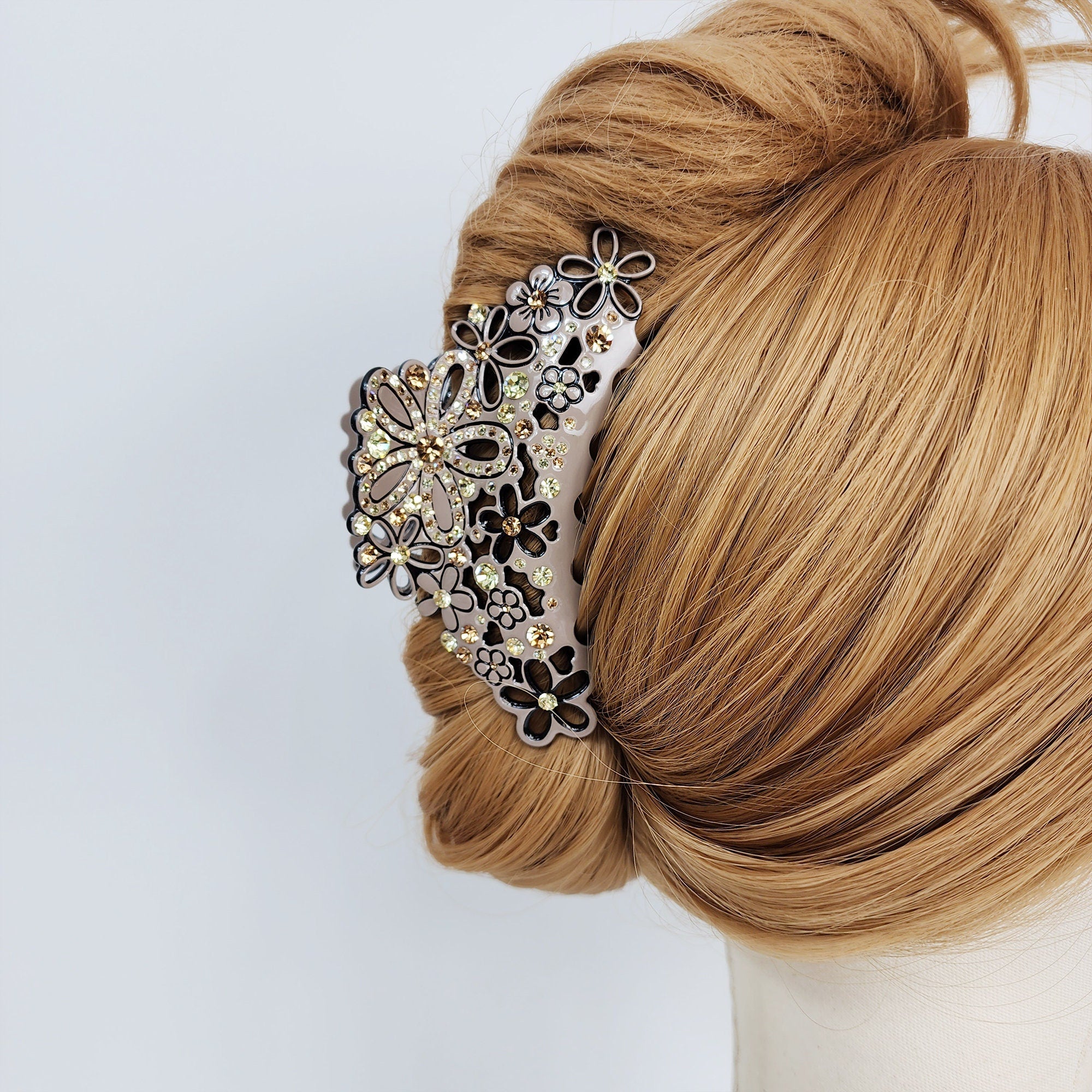Pastel Color Isabel Large Hair Claw Clip (4.3 Inch) / Luxurious French Hair Pin / Hair Barrette for Woman