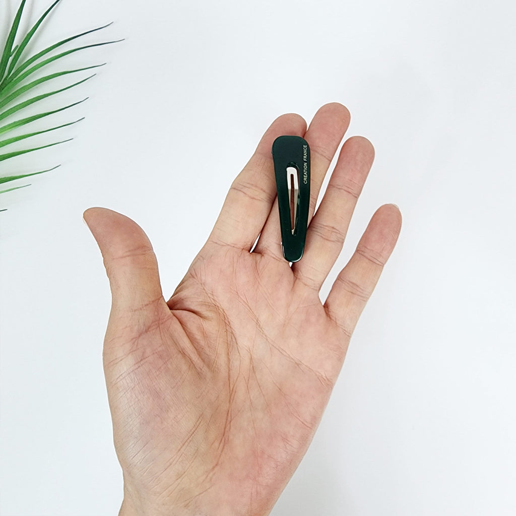 Pure Color Mini Triangle Snap Clip (2.2 Inch) / Tortoise Marble Hairgrip Barrette / French Hair Pin / Tic Tac Hair Clip Pin