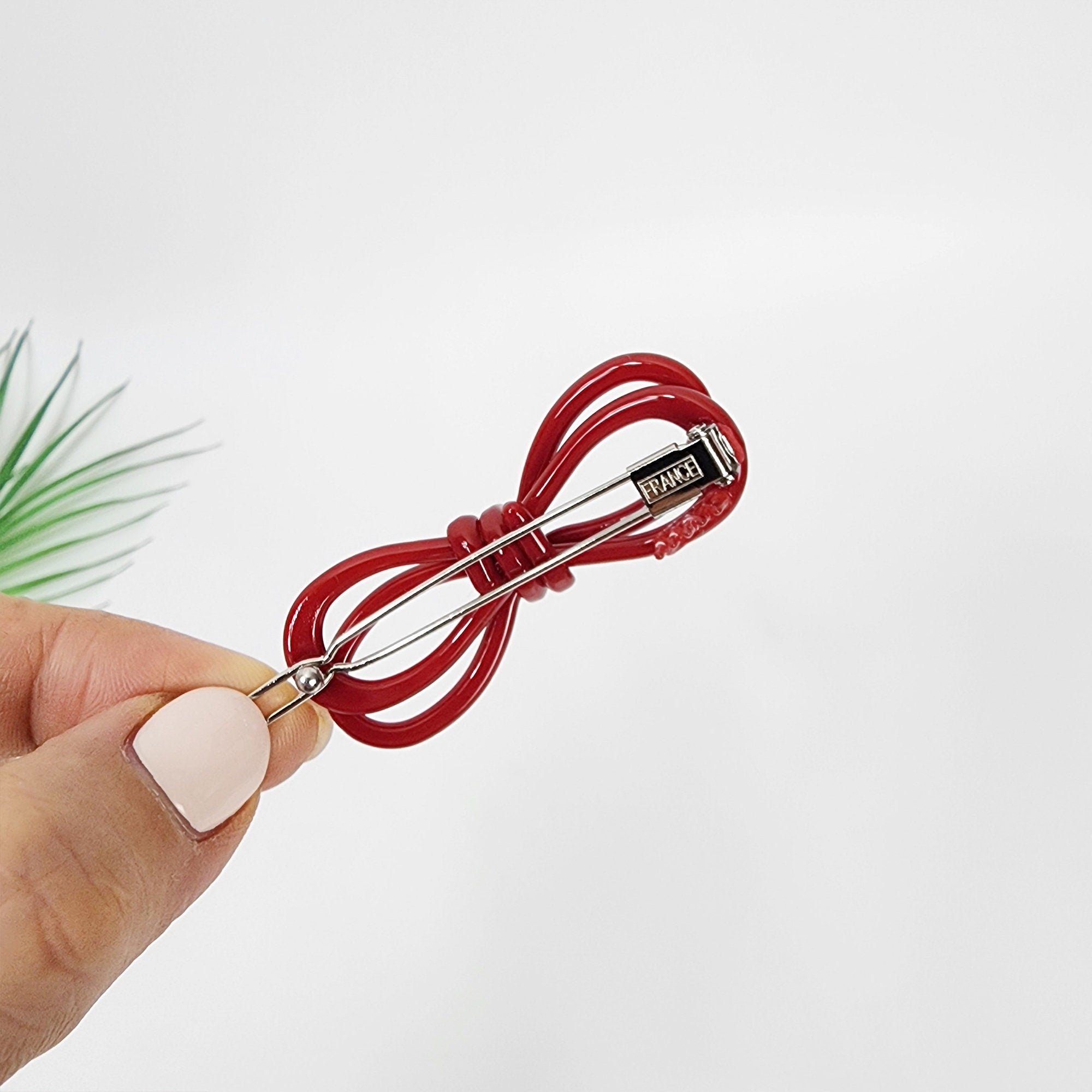 Pure Color Twin Ribbon Bobby Pin (2.2 Inch) / Tortoise Shell French Hair Pin Clip / Hair Accessory for Woman / Bow Barrette