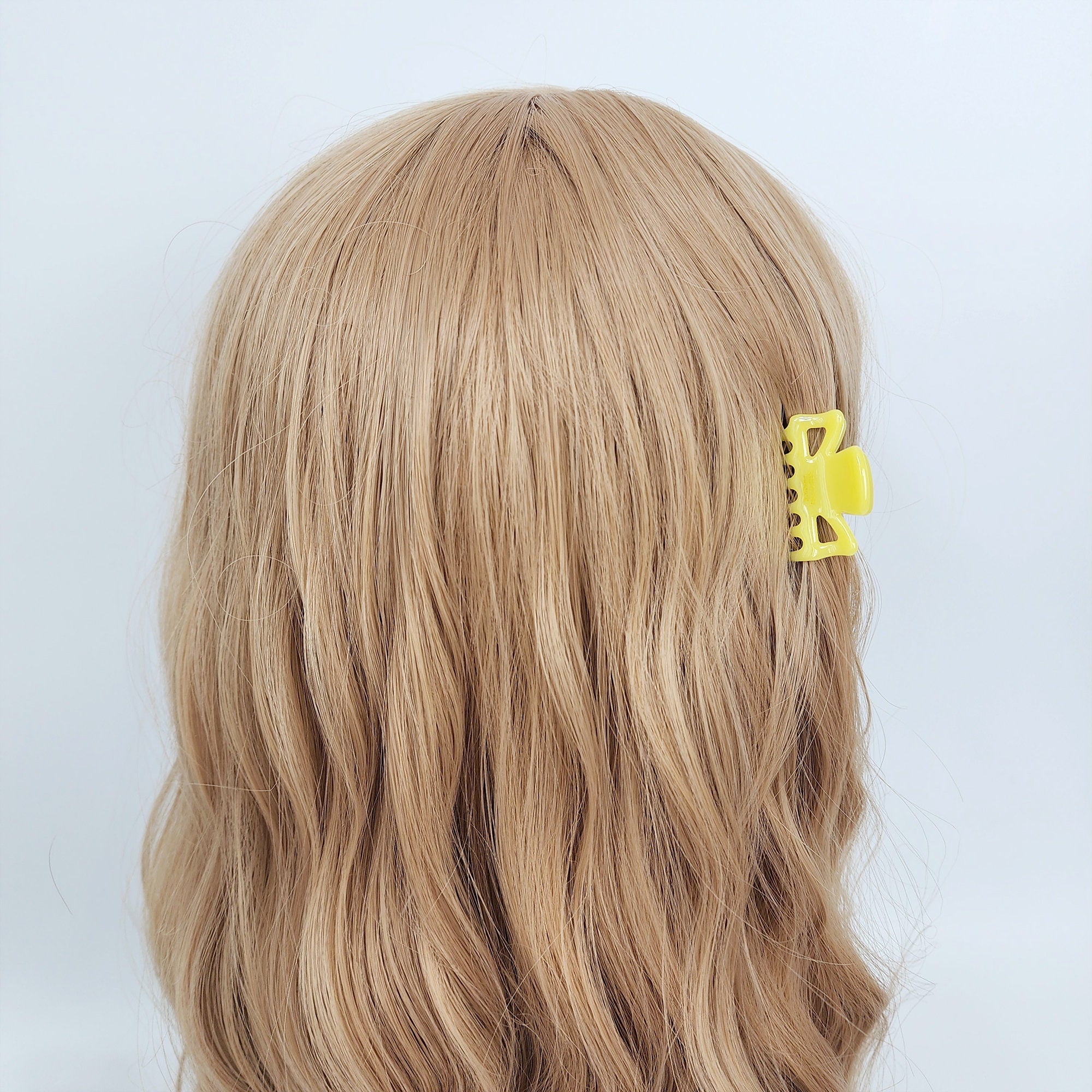 Pure Color Carina Mini Hair Claw Clip (1.6 Inch) / Cute Tortoise Shell French Hair Pin / Small Hair Clips