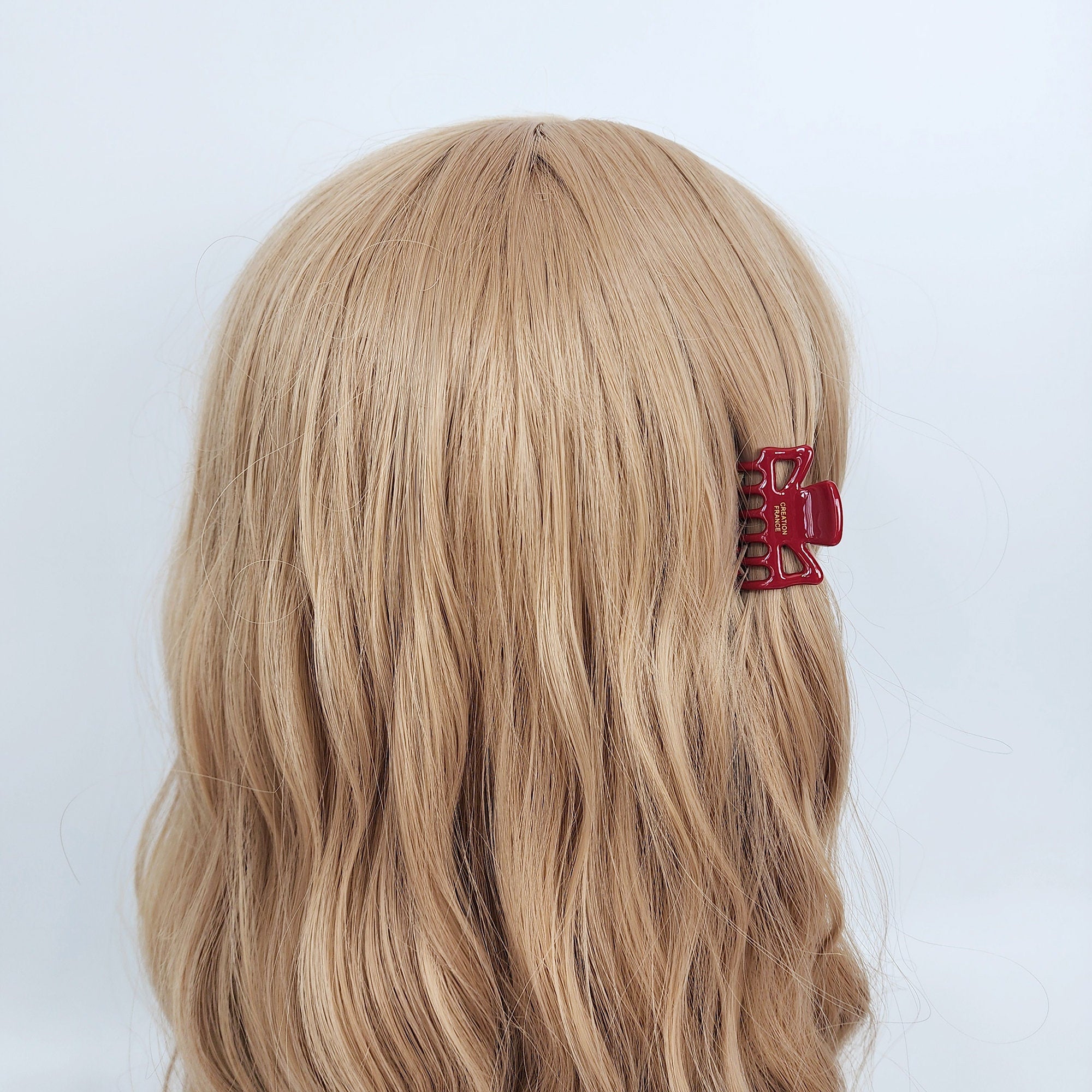 Pure Color Carina Mini Hair Claw Clip (1.6 Inch) / Cute Tortoise Shell French Hair Pin / Small Hair Clips