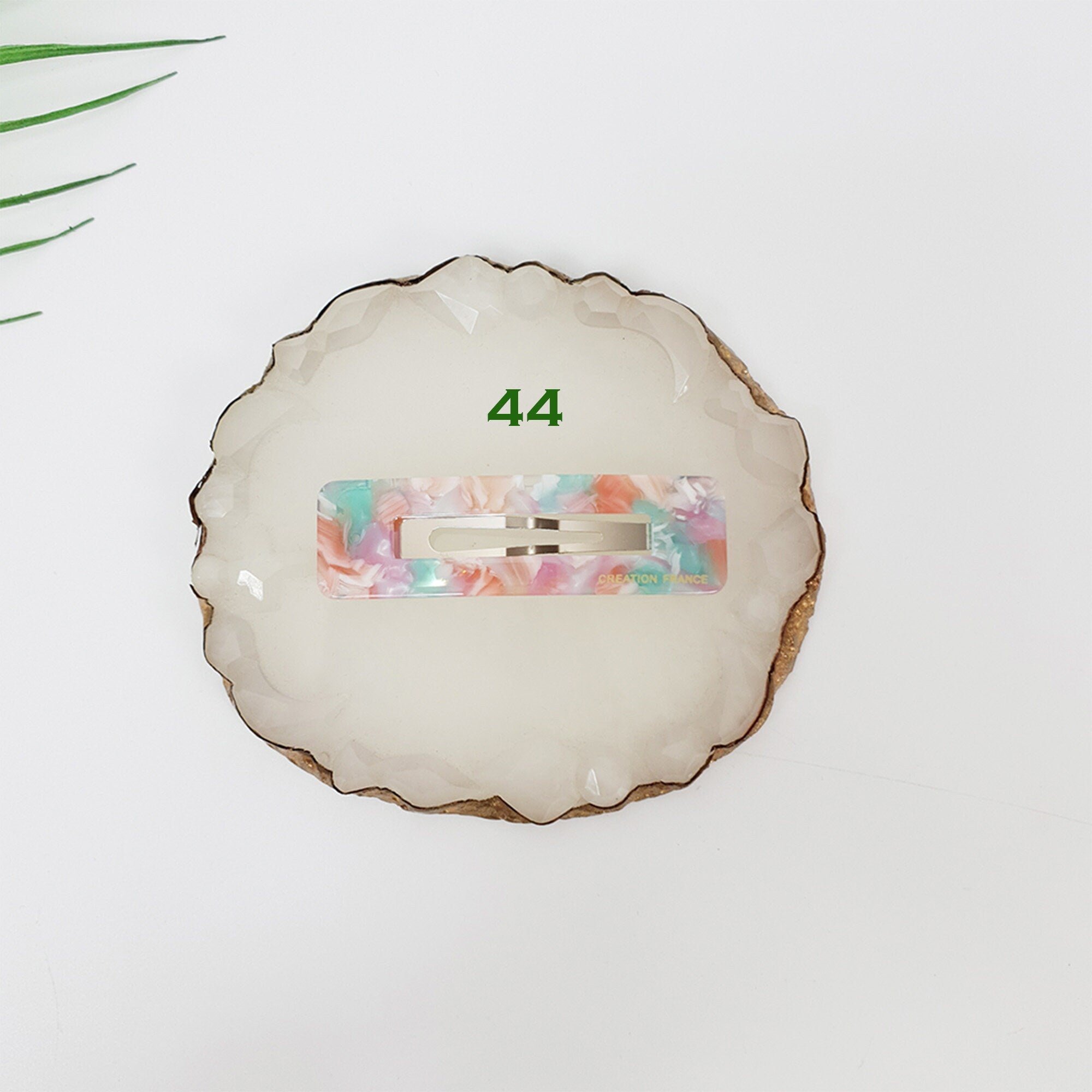 Leopard Aurora Square Snap Clip (2.6 Inch) / Tortoise Marble Hairgrip Barrette / French Hair Pin / Tic Tac Hair Clip Pin