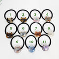 Simple Curved Cat Hair Tie (1.1 Inch) / Simple Tortoise Shell Ponytail Holder / Hair Accessory for Woman / French Hair Tie