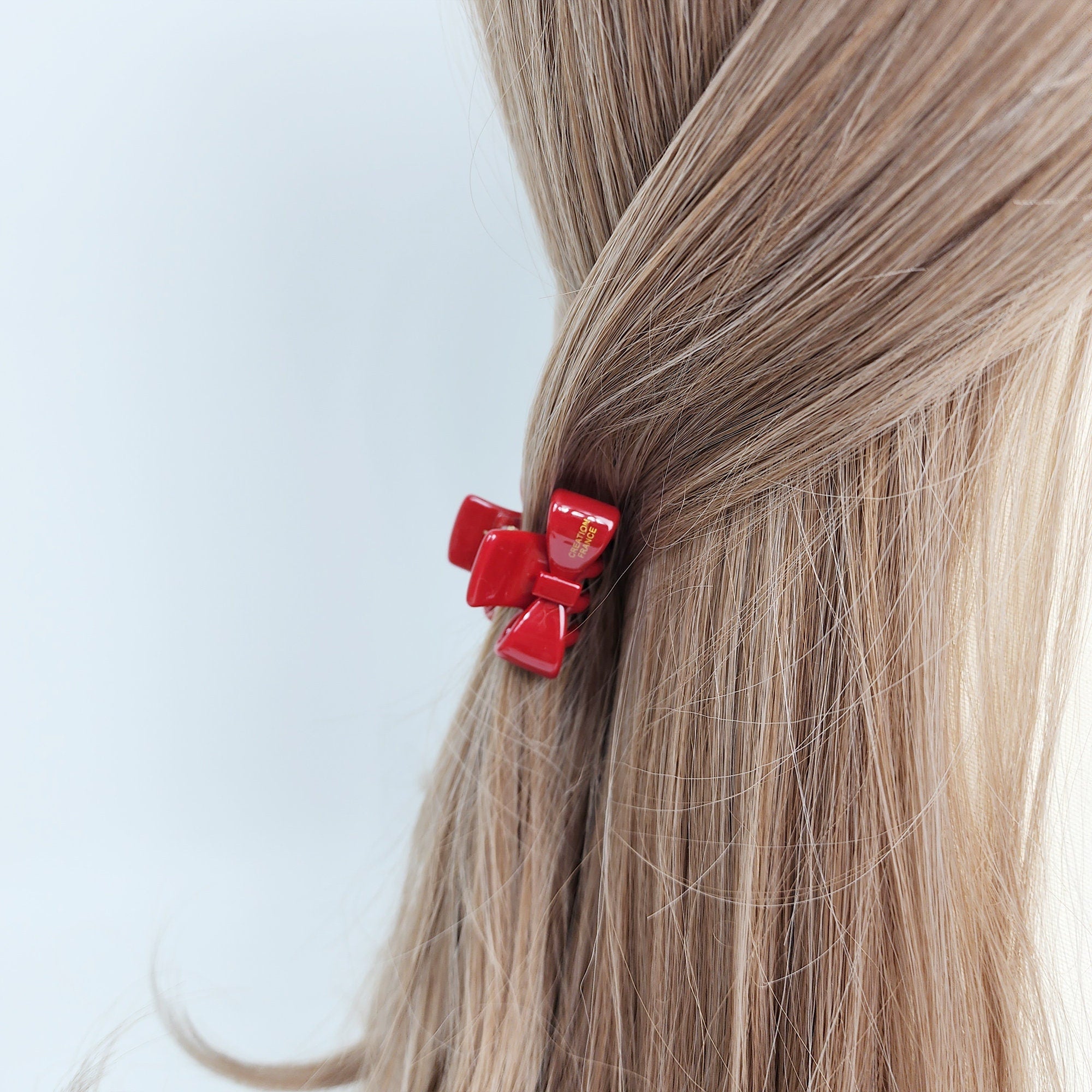 Small Bow Mini Hair Claw Clip (1.4 Inch) / Cute Tortoise Shell French Hair Pin / Small Hair Clips