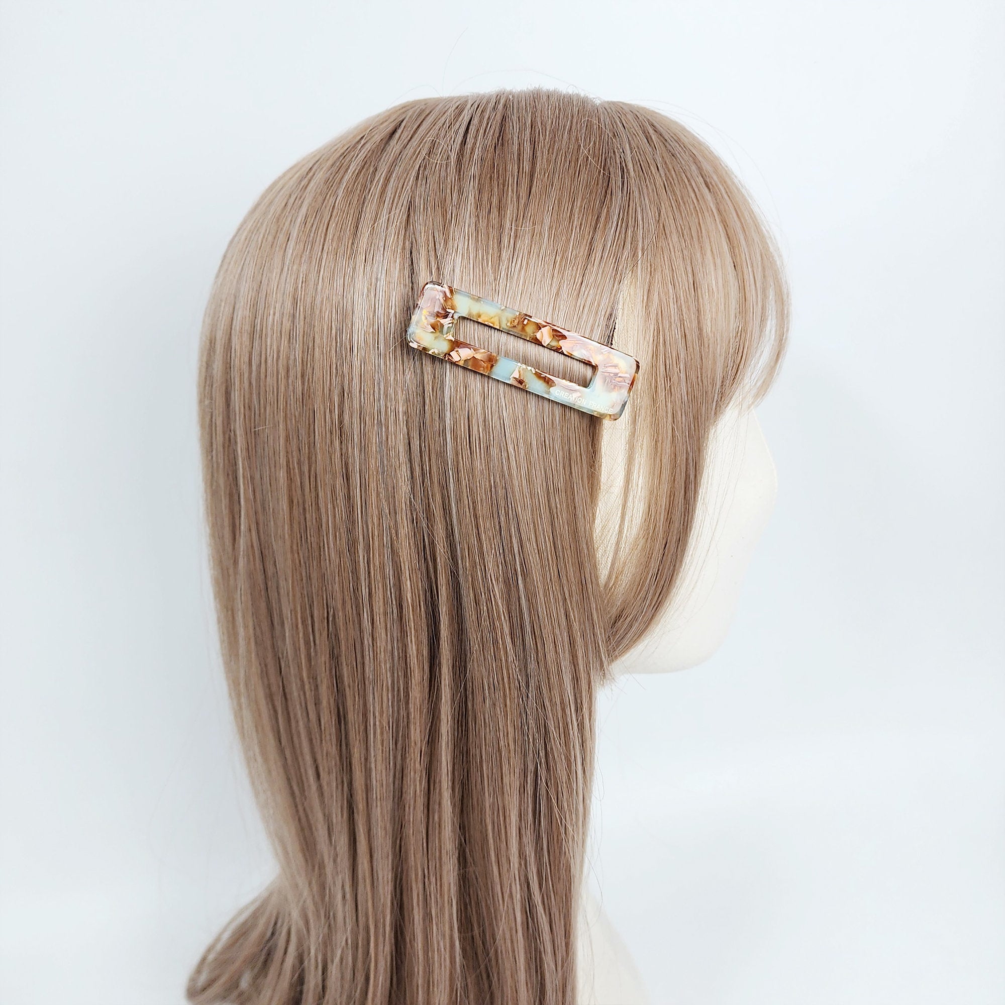 Pure Color Square Snap Clip (2.6 Inch) / Cute French Hairgrip Barrette / French Hair Pin / Tic Tac Hair Clip Pin