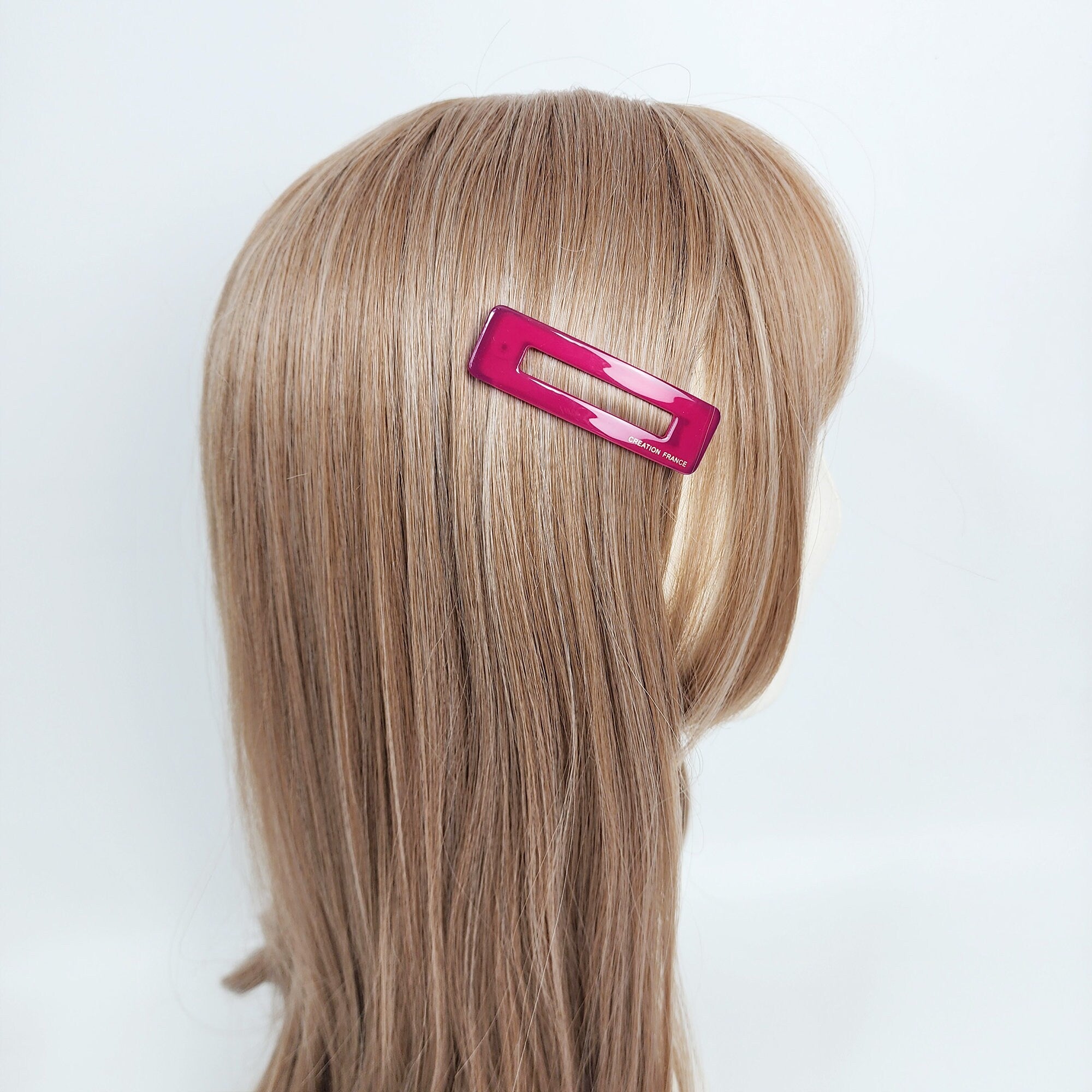 Pure Color Square Snap Clip (2.6 Inch) / Cute French Hairgrip Barrette / French Hair Pin / Tic Tac Hair Clip Pin
