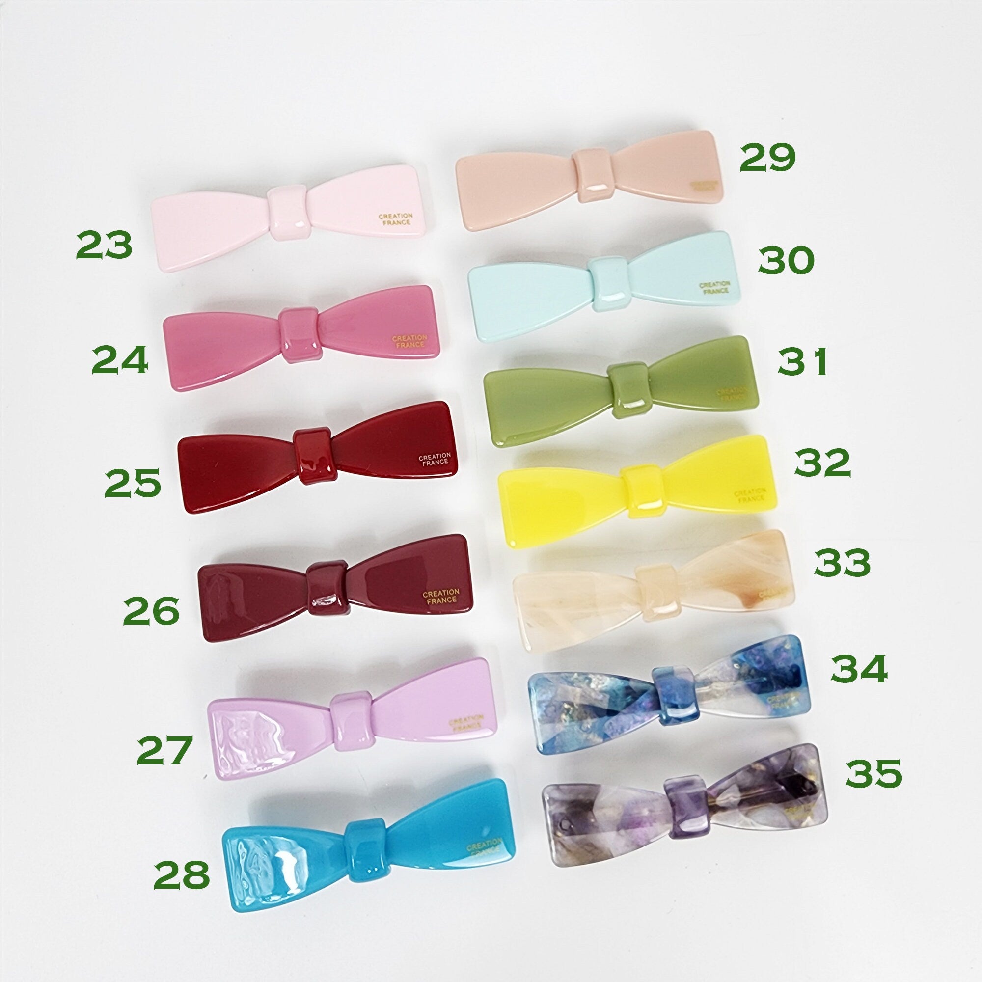 Leopard Glossy Cute Ribbon Mini Hair Barrette / Small French Hair Pin / Hair Accessory for Woman / Automatic Hair Clip