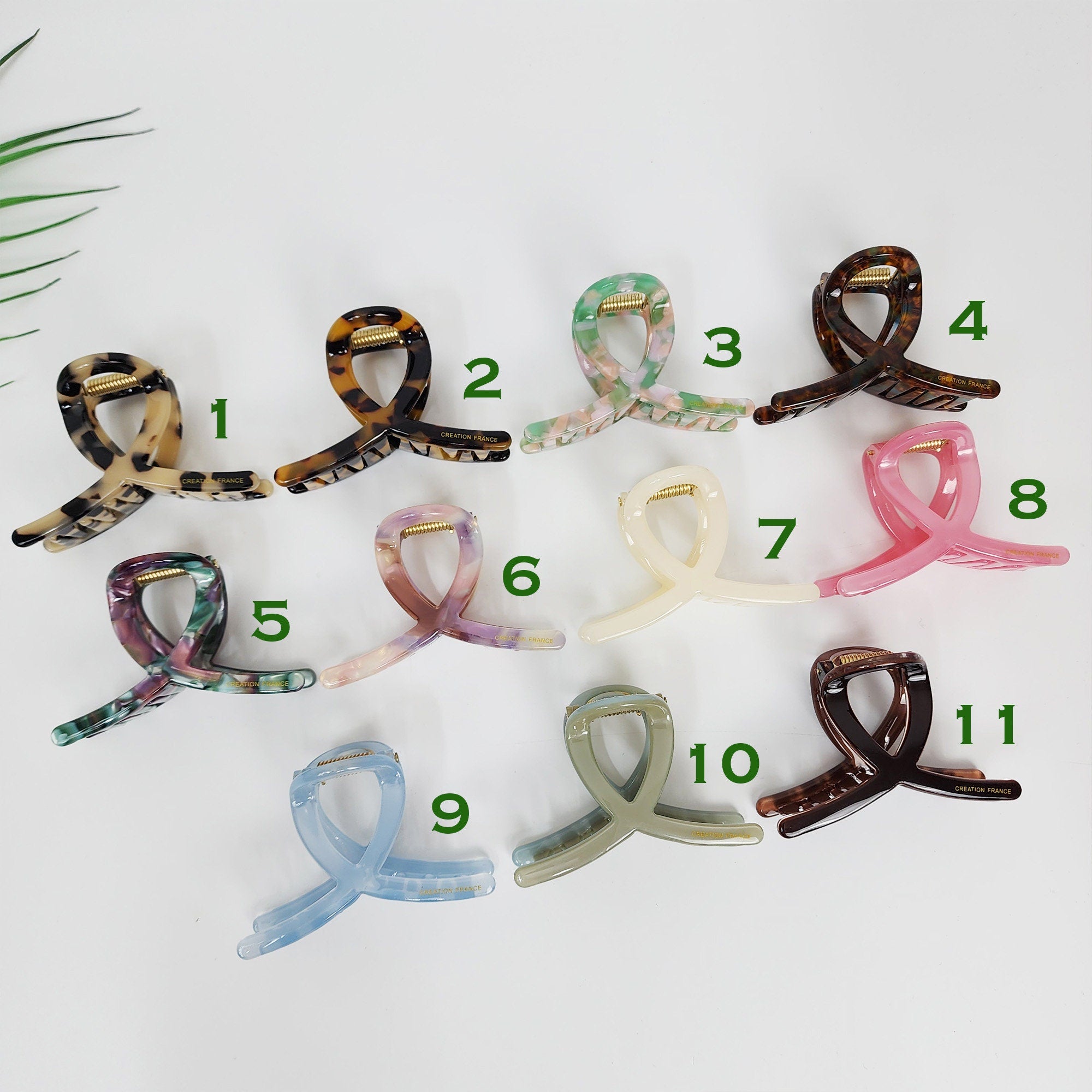 Leopard U Shape Spring Medium Size Hair Claw Clip (3.0 Inch) / Tortoise Shell French Hair Pin / Hair Barrette for Woman
