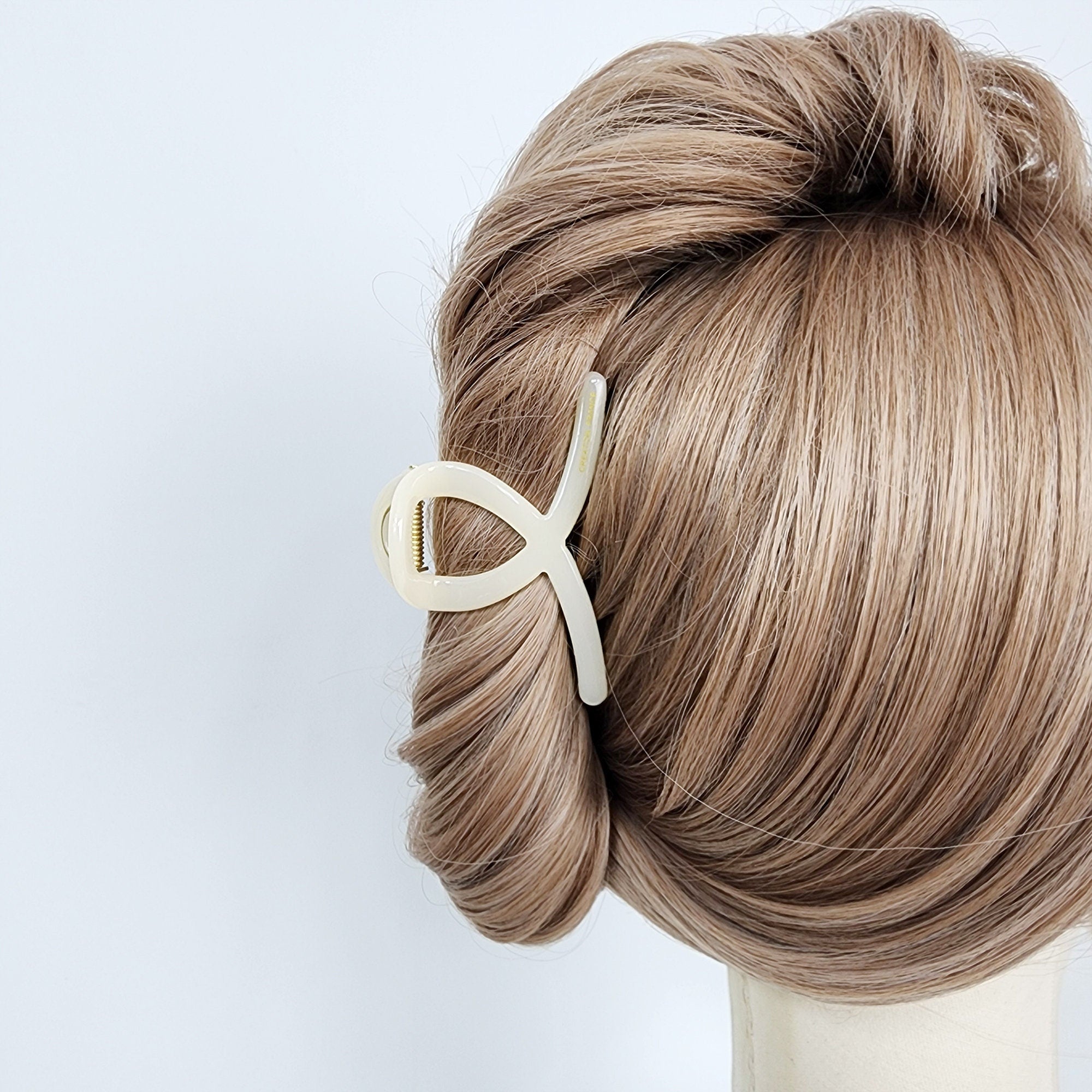 Leopard U Shape Spring Medium Size Hair Claw Clip (3.0 Inch) / Tortoise Shell French Hair Pin / Hair Barrette for Woman