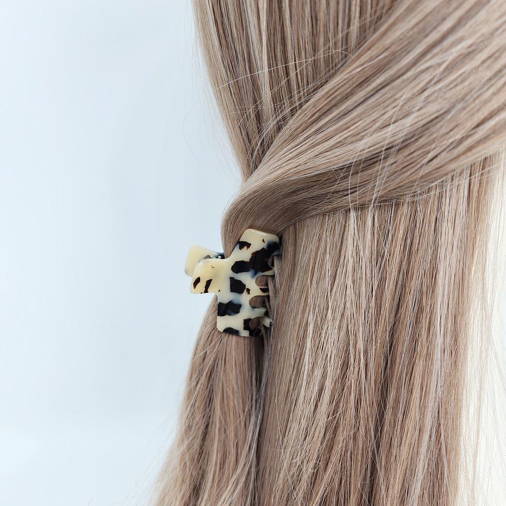 Laurens Luxurious Square Medium Hair Claw Clip (2.0 Inch) / Tortoise Shell French Hair Pin / Hair Barrette for Woman