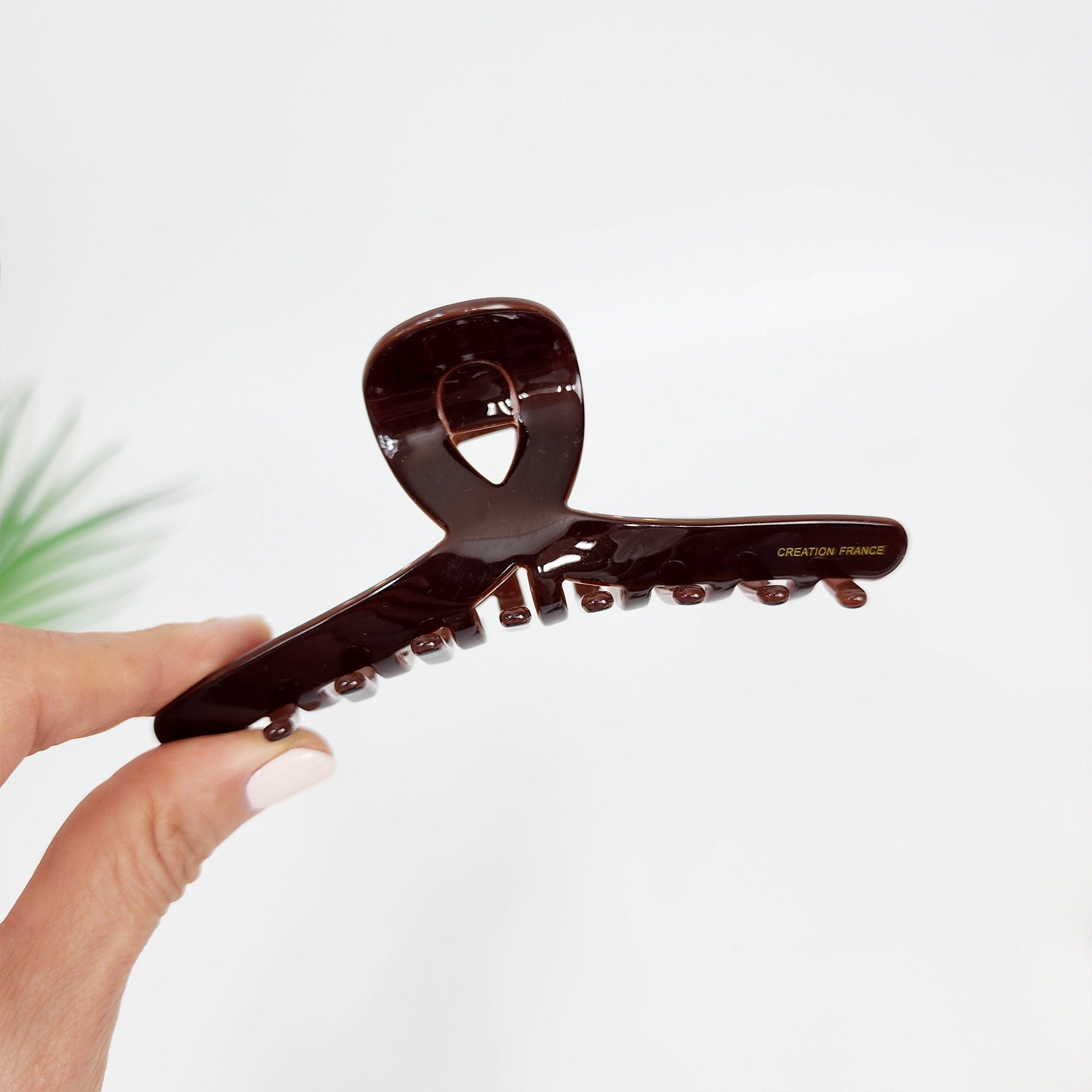 Luxurious Tortoise Shell Twist Hair Claw Clip (4.7 Inch) / Elegance French Hair Pin / Hair Barrette for Woman