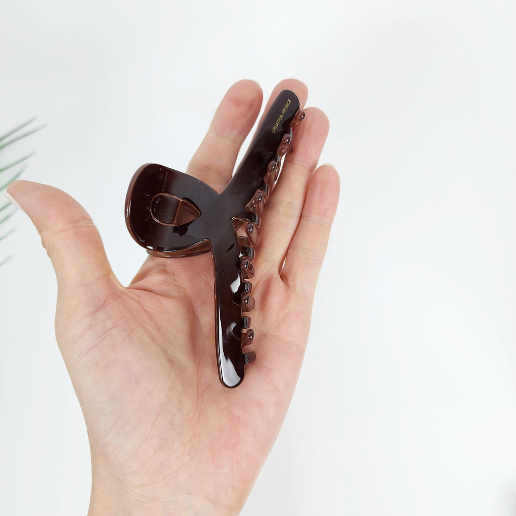 Luxurious Tortoise Shell Twist Hair Claw Clip (4.7 Inch) / Elegance French Hair Pin / Hair Barrette for Woman