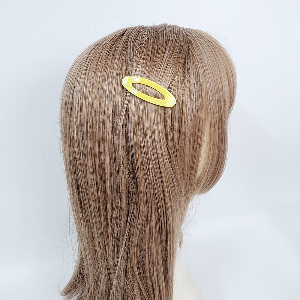 Pure Color Mini Oval Mini Snap Clip (2.2 Inch) / Tortoise Marble Hairgrip Barrette / Tic Tac Hair Clip Pin / French Hair Pin