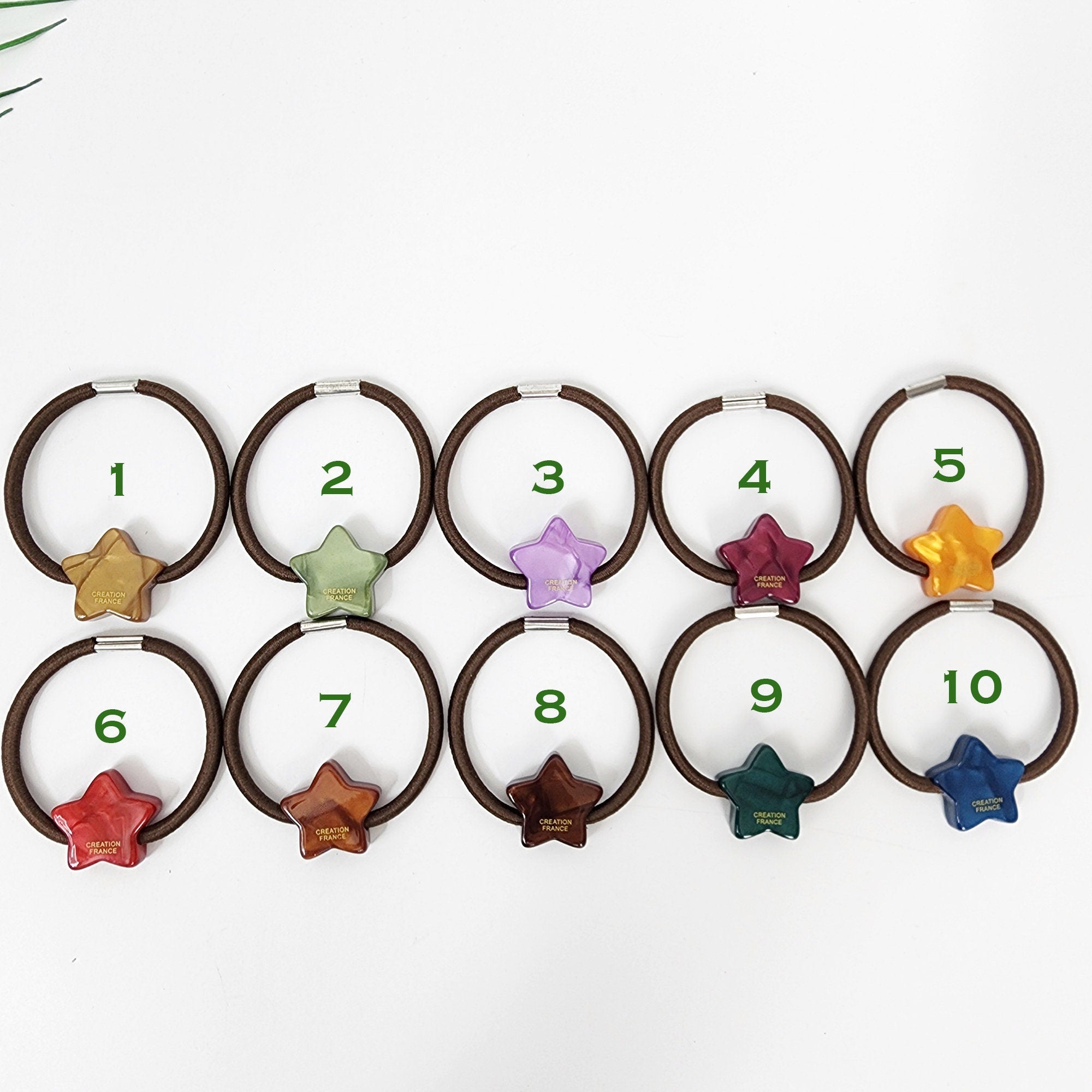 Aurora Cute Star Hair Tie / Simple Cute Ponytail Holder / Hair Accessory for Woman / French Hair Tie
