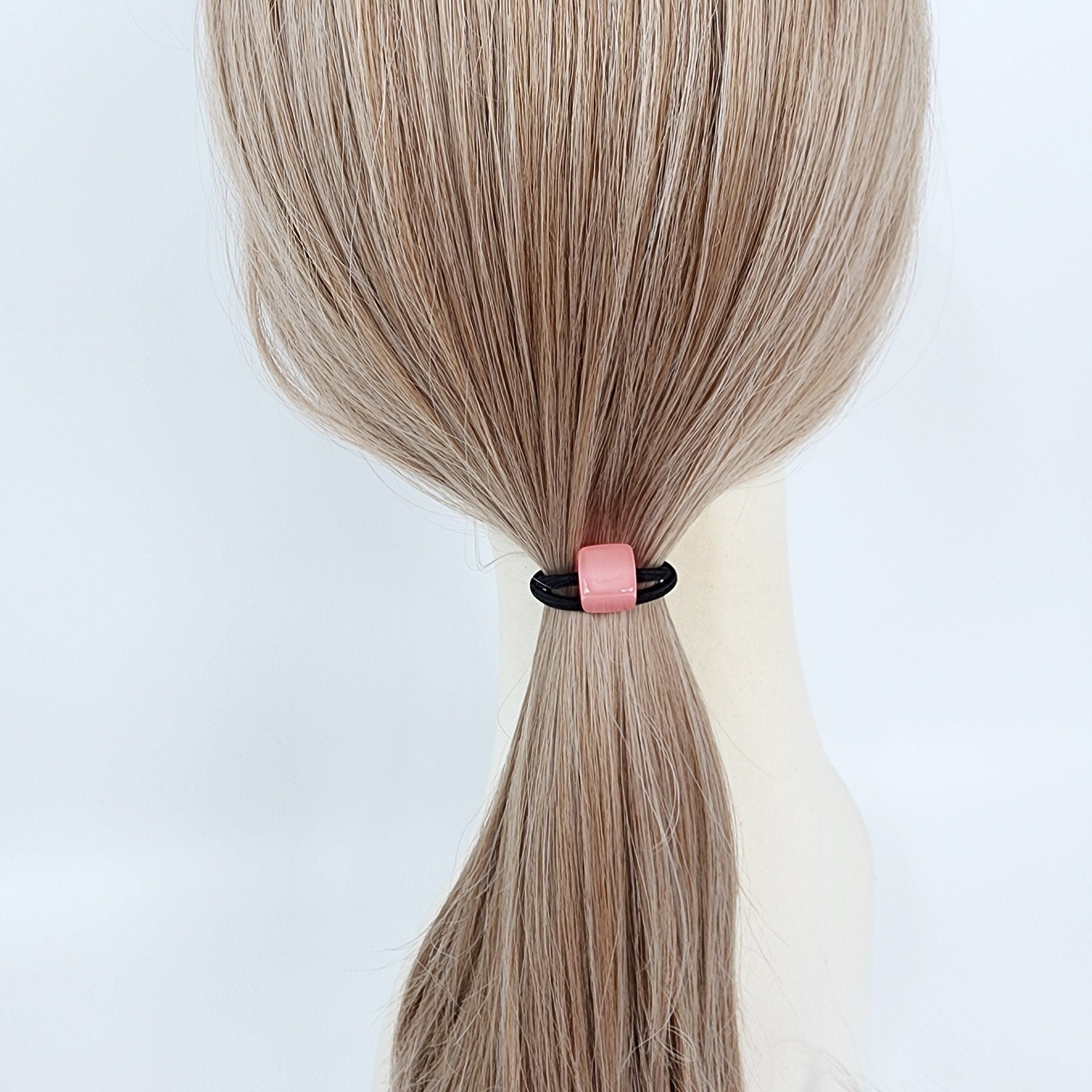 Cany Mini Cube Hair Tie / Simple Cute Ponytail Holder / Hair Accessory for Woman / French Hair Tie