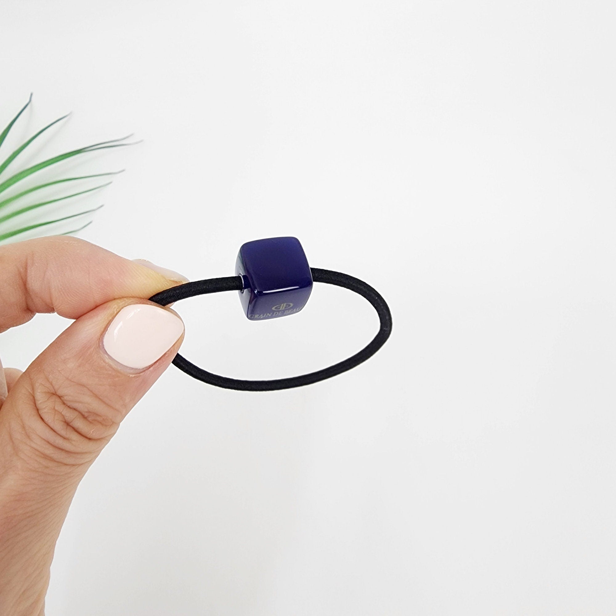 Cany Mini Cube Hair Tie / Simple Cute Ponytail Holder / Hair Accessory for Woman / French Hair Tie