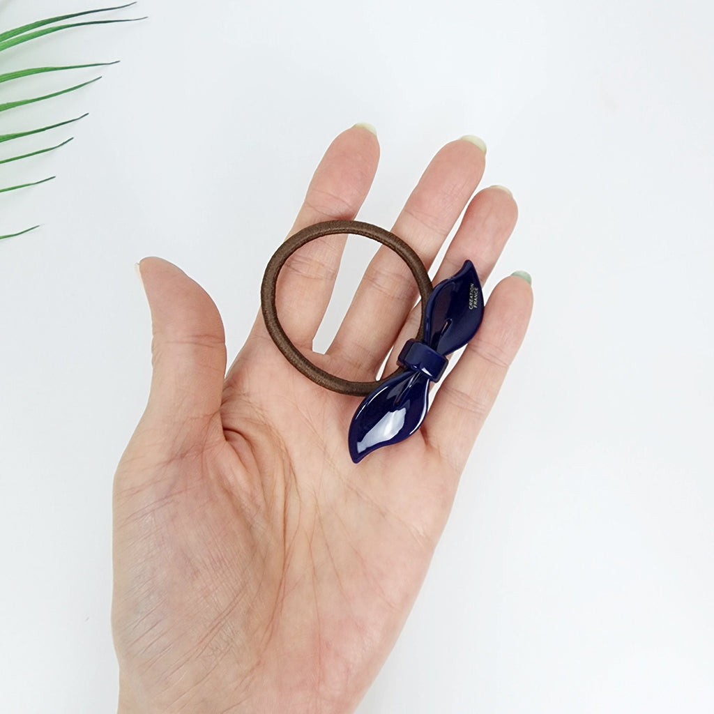 Lip Shape Mini Ribbon Hair Tie / Simple Cute Ponytail Holder / Hair Accessory for Woman / French Hair Tie