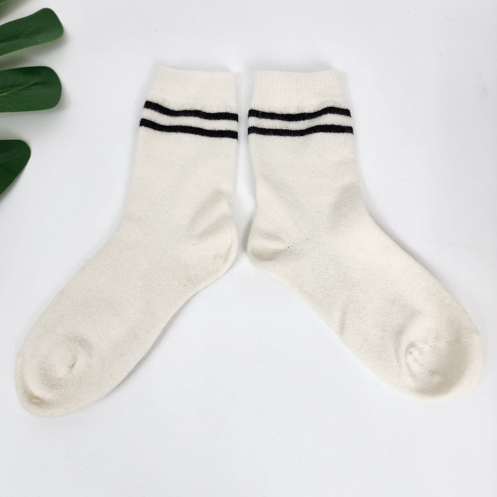 Thick Wool Knit Crew Socks | Warm Thermal Boot | Korean Socks | Cozy Winter Gift for Her