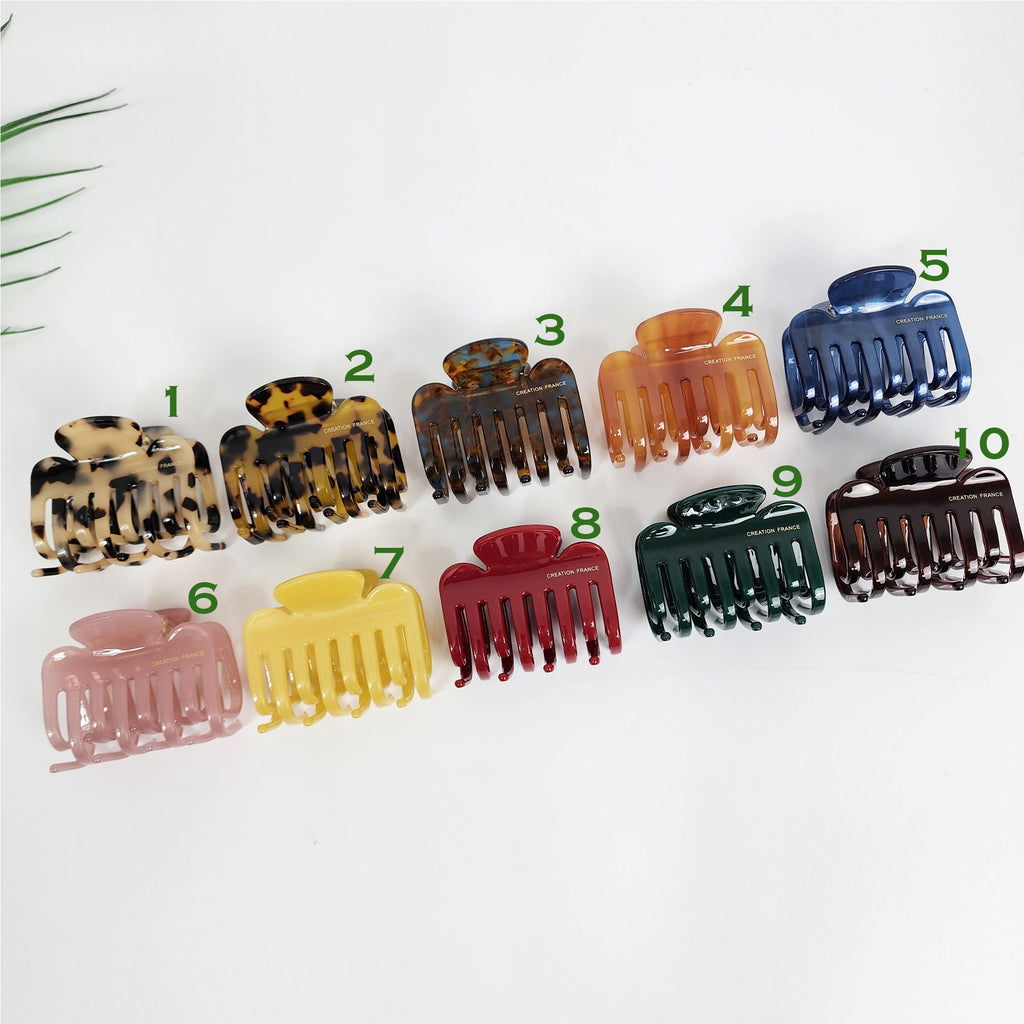 Leopard Hook Zigzag Hair Claw Clip (2.2 Inch) / Elegance French Hair Pin / Hair Barrette for Woman